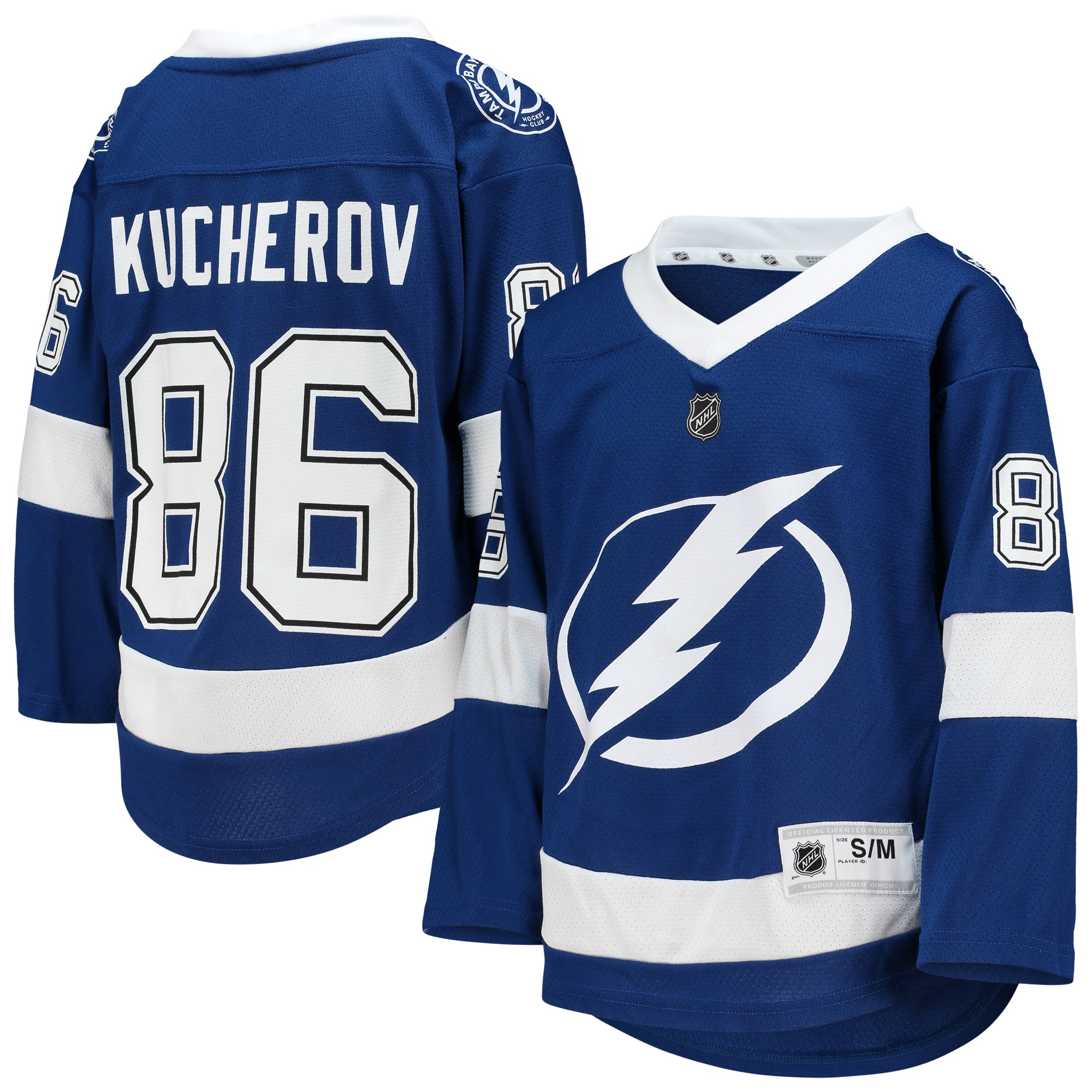 Nikita Kucherov Tampa Bay Lightning Youth Home Player Jersey - Blue