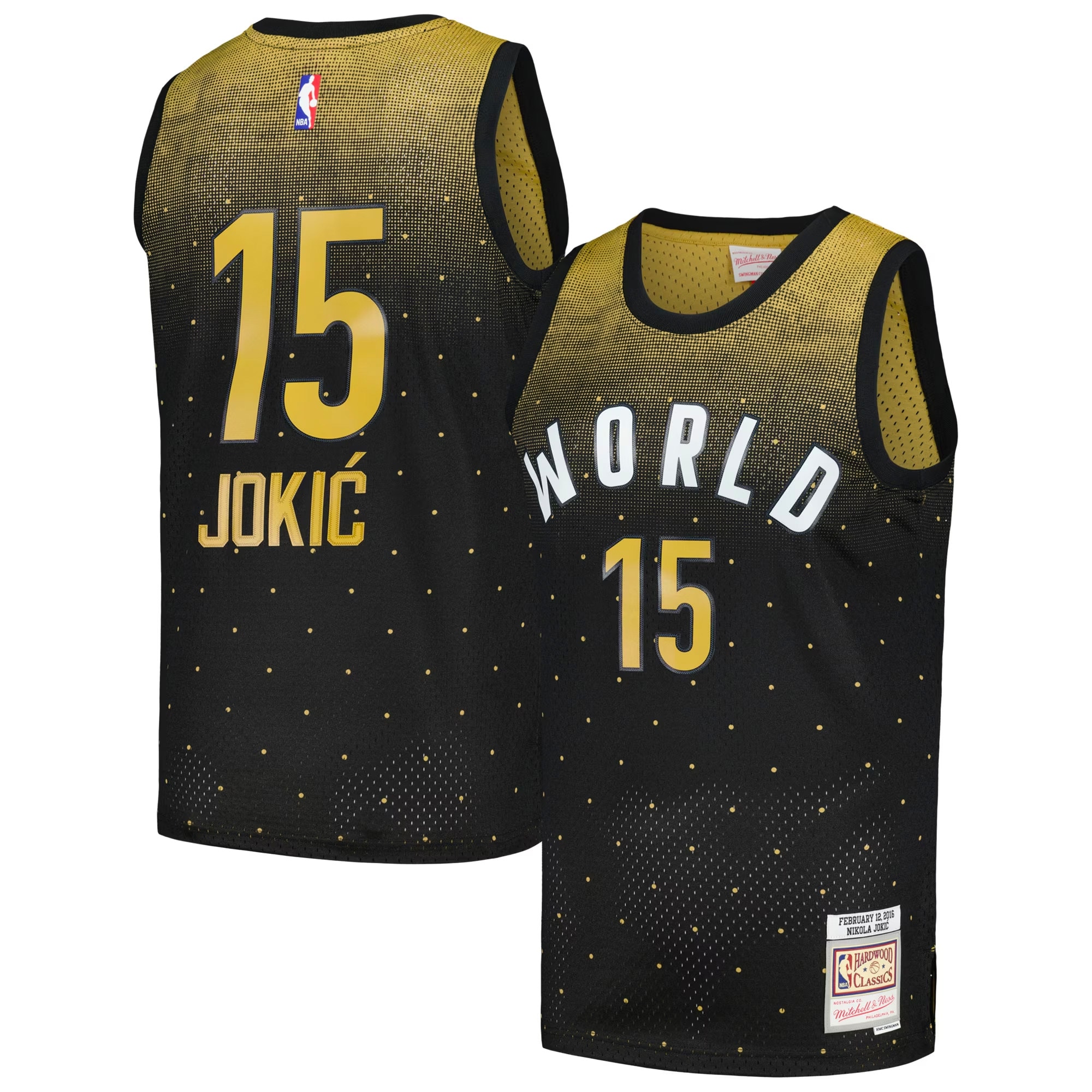 Nikola Jokic 2016 Rising Stars Challenge Hardwood Classics Swingman Jersey - Black