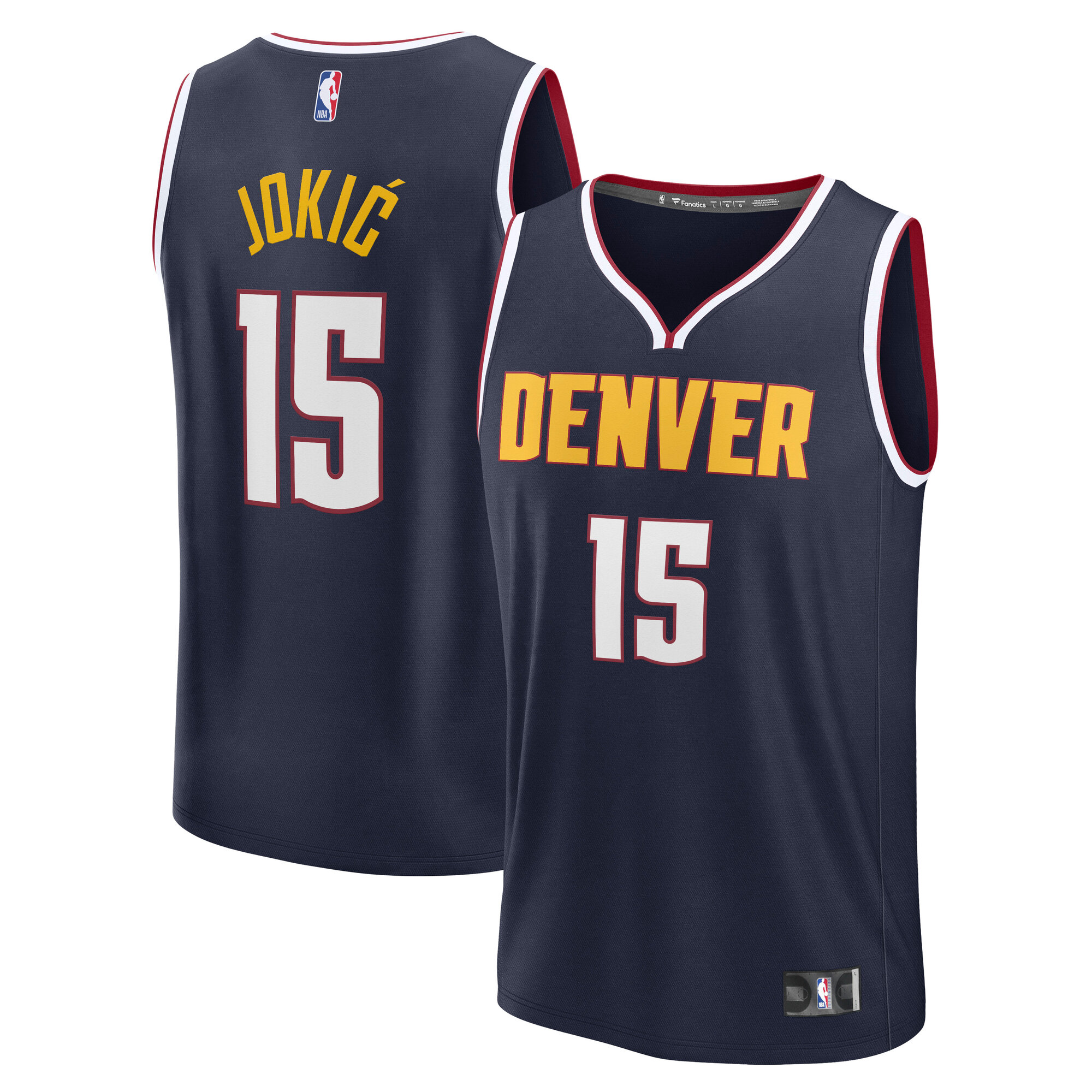Nikola Jokic Denver Nuggets Fanatics Fast Break Player Jersey - Icon Edition - Navy
