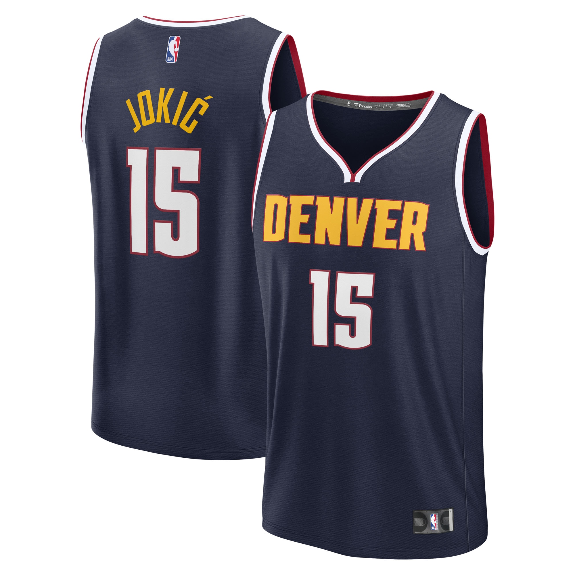 Nikola Jokic Denver Nuggets Fanatics Youth Fast Break Player Jersey - Icon Edition - Navy