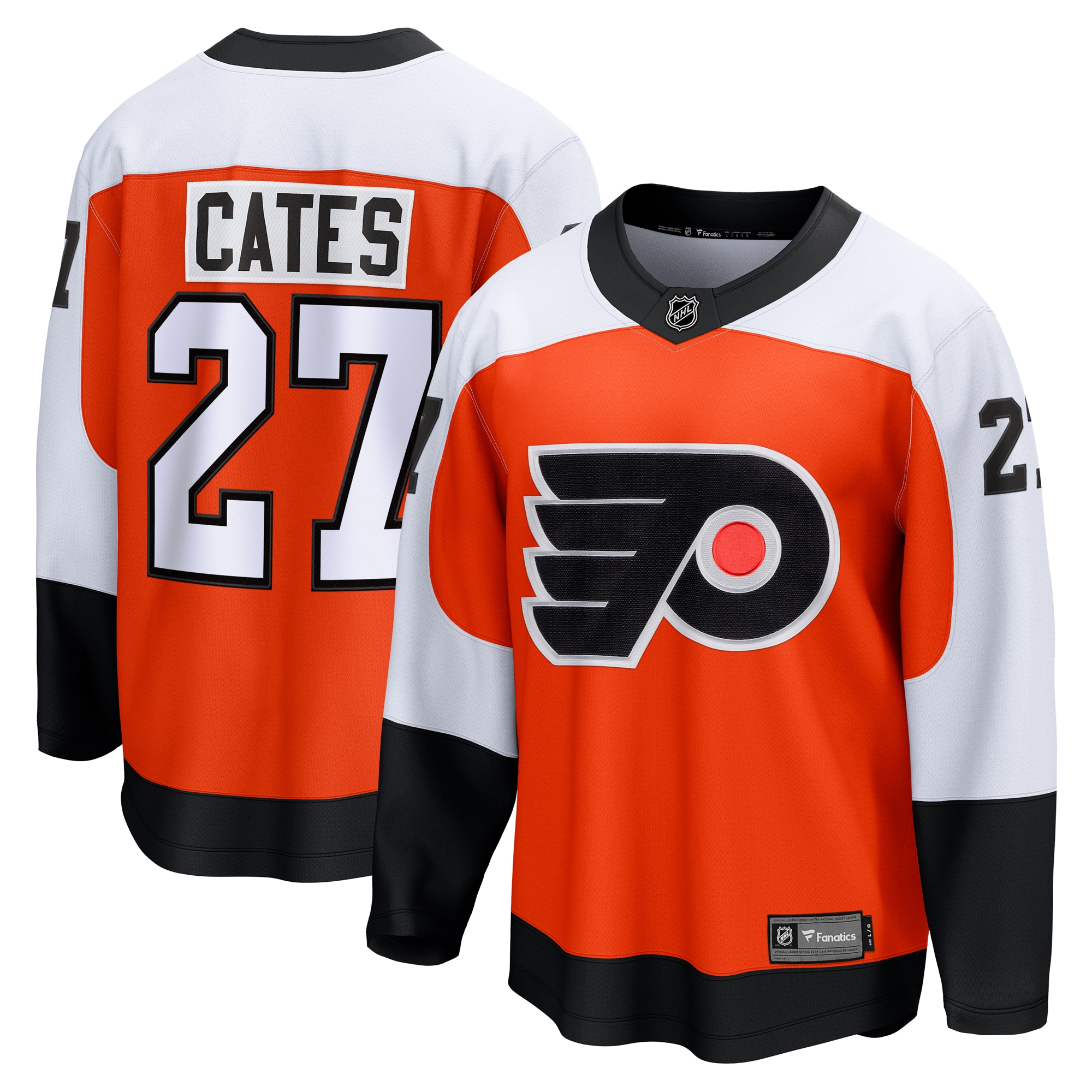 Noah Cates Philadelphia Flyers Fanatics Home Breakaway Jersey - Orange