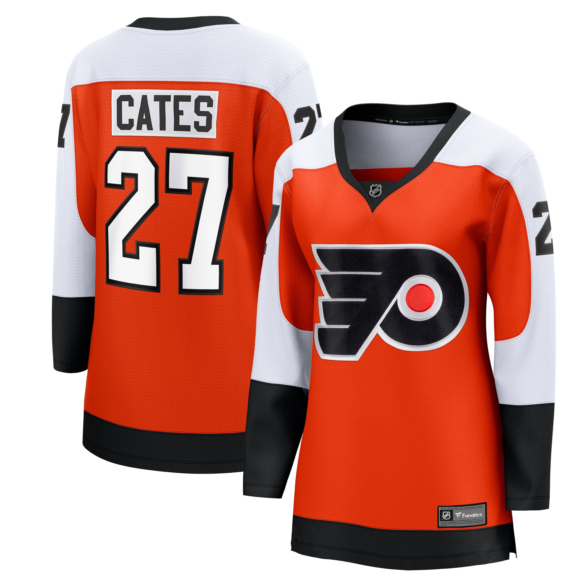 Noah Cates Philadelphia Flyers Fanatics Women's Home Breakaway Player Jersey - Orange