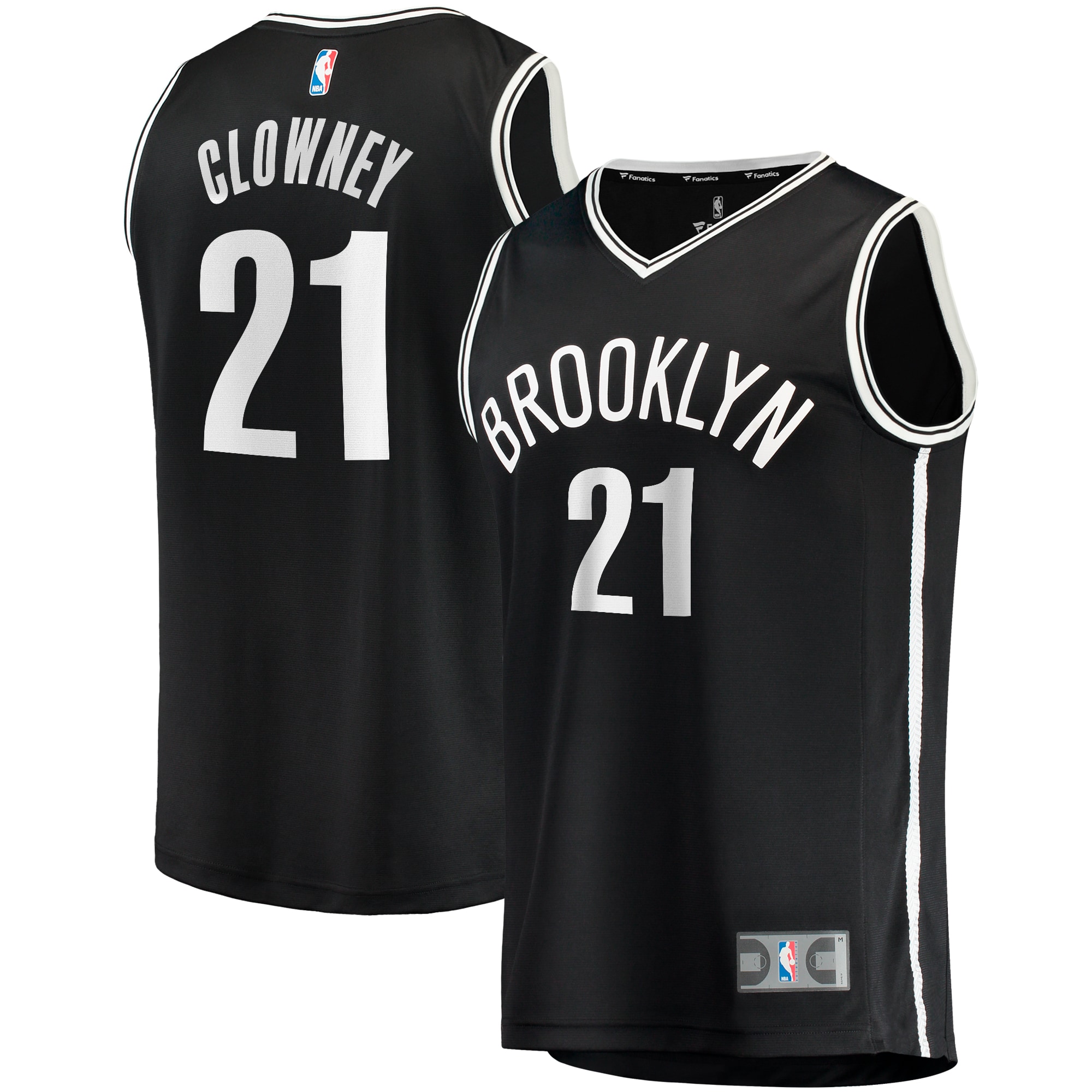 Noah Clowney Brooklyn Nets Fanatics Youth Fast Break Jersey - Icon Edition - Black