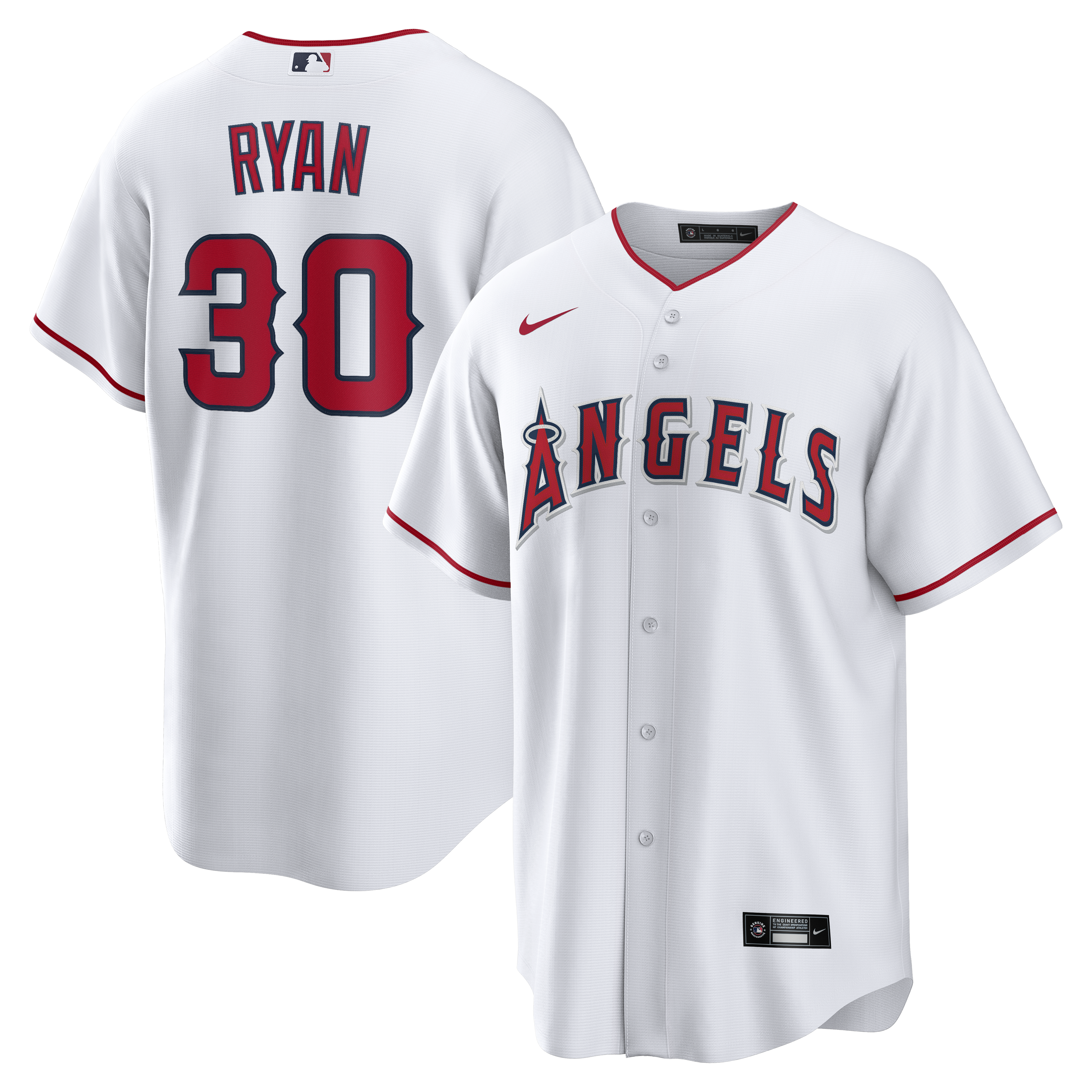 Nolan Ryan Los Angeles Angels Home Retired Player Jersey - White