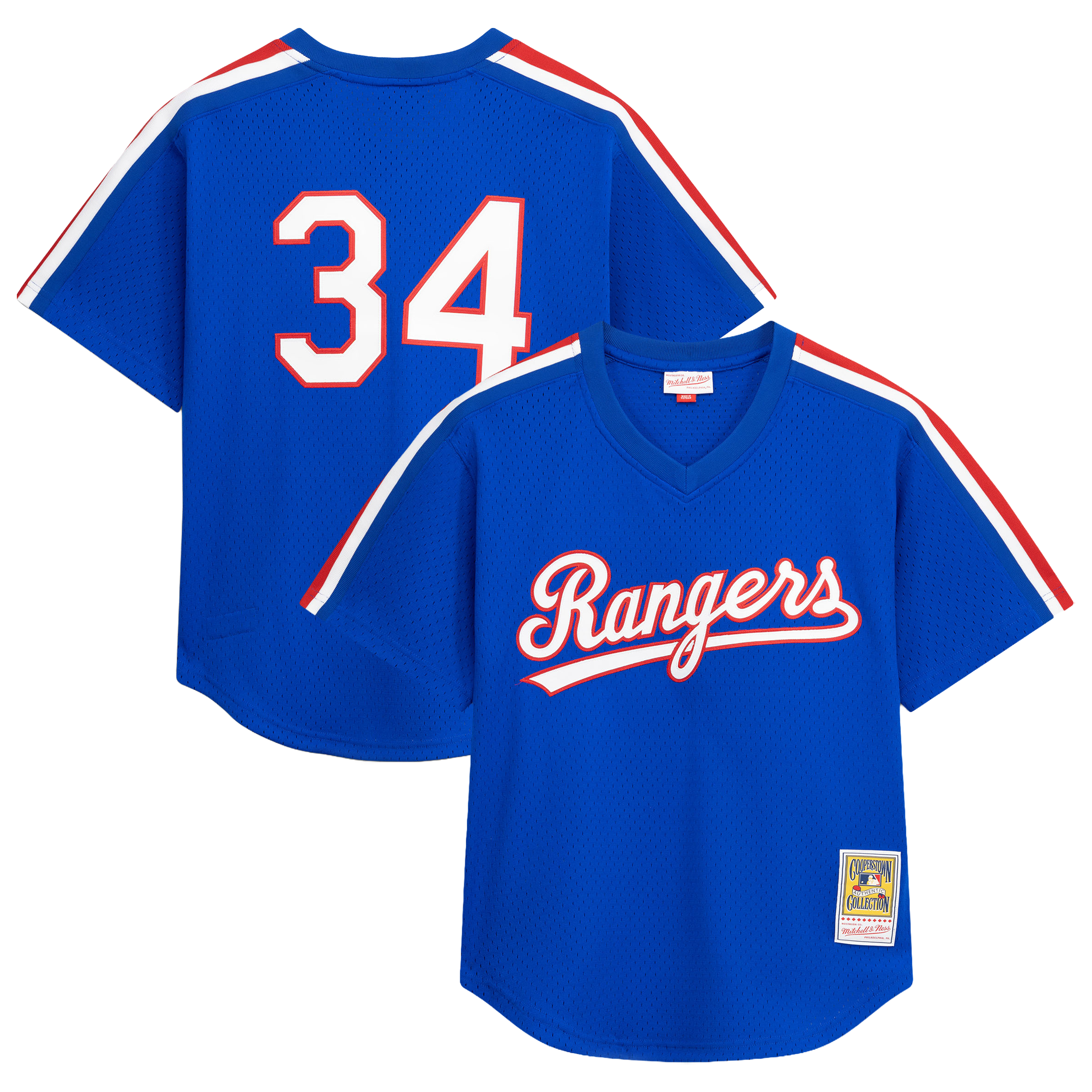 Nolan Ryan Texas Rangers Big & Tall Cooperstown Mesh Batting Practice Jersey - Royal