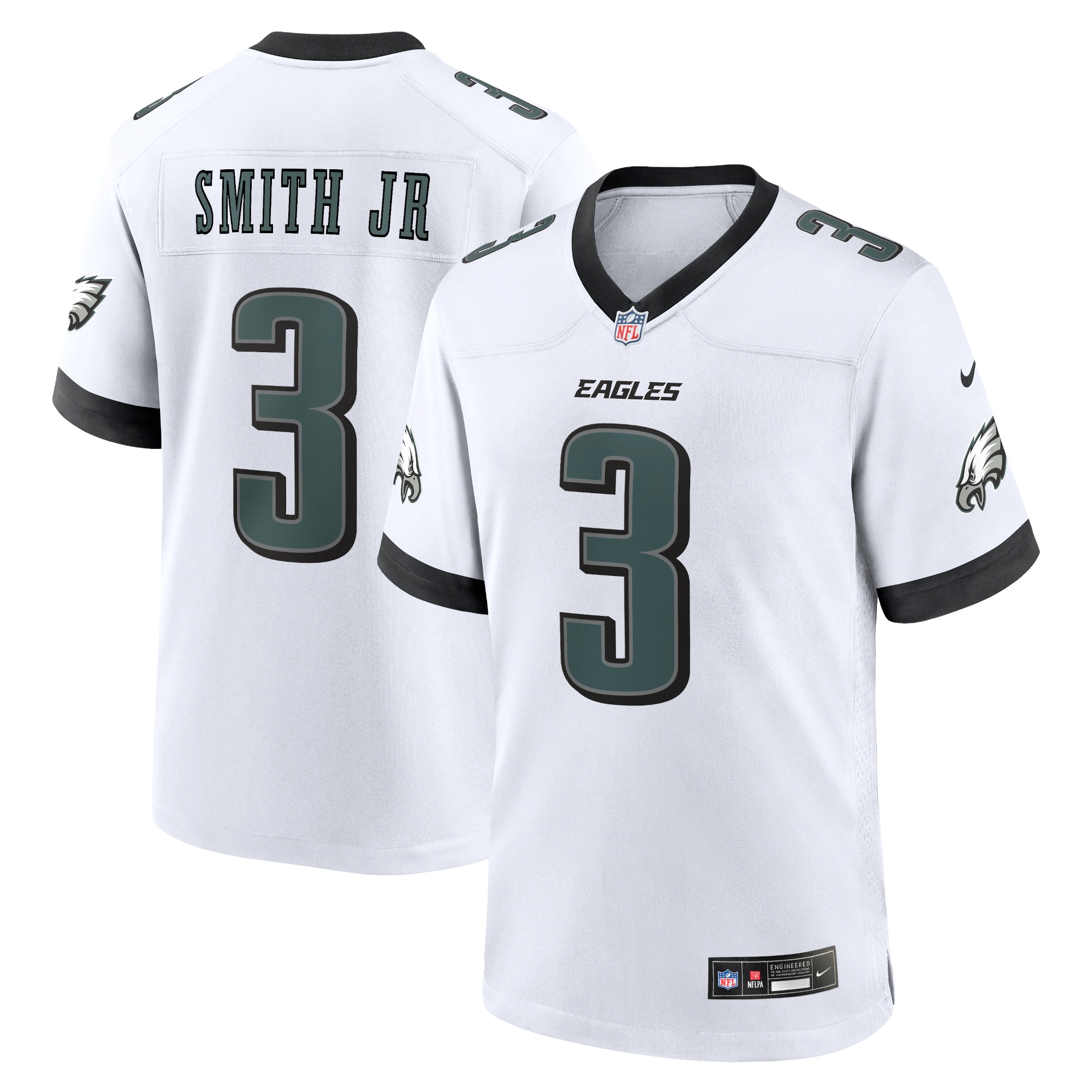 Nolan Smith Philadelphia Eagles White Game Jersey