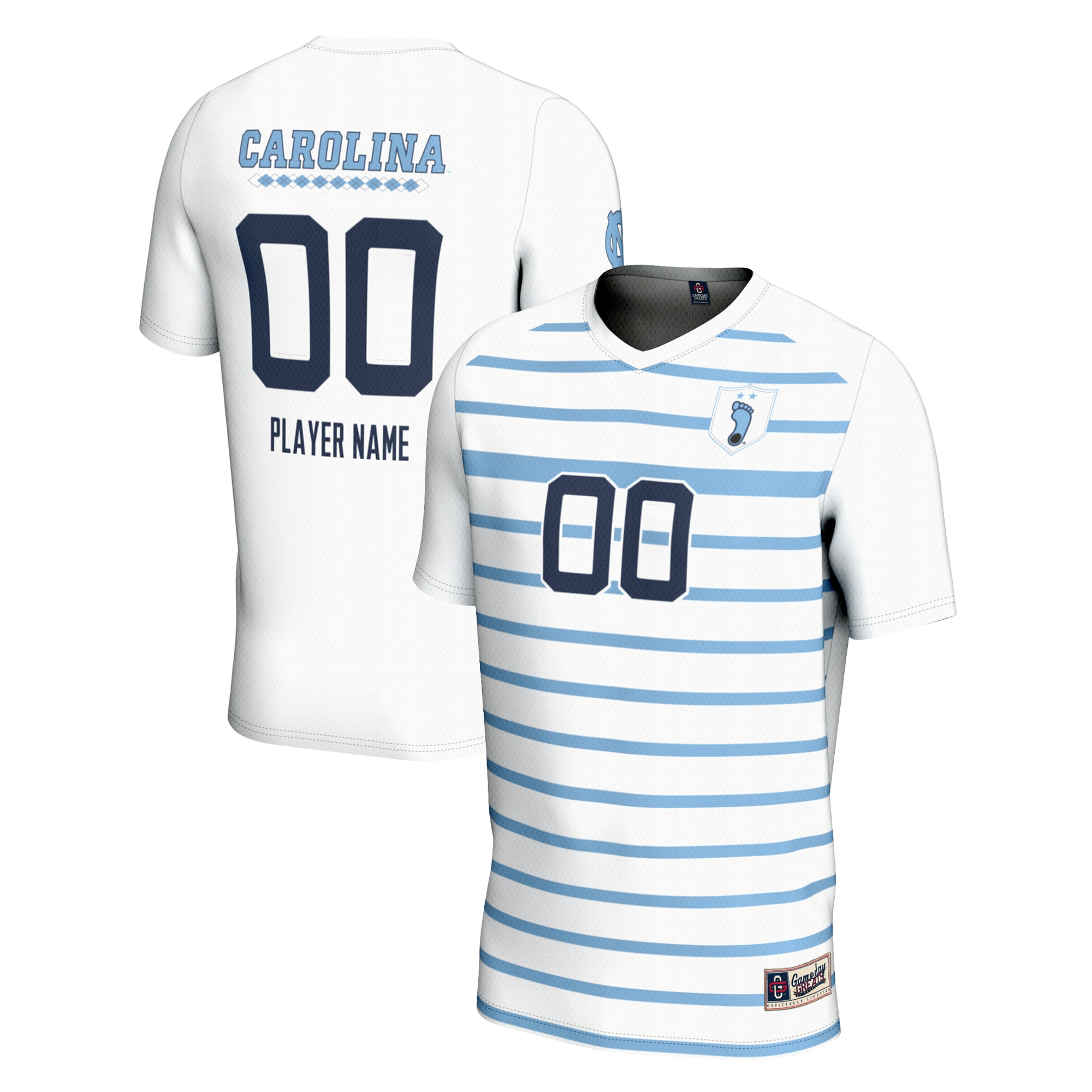 North Carolina Tar Heels GameDay Greats Unisex NIL Pick-A-Player Lightweight Soccer Jersey