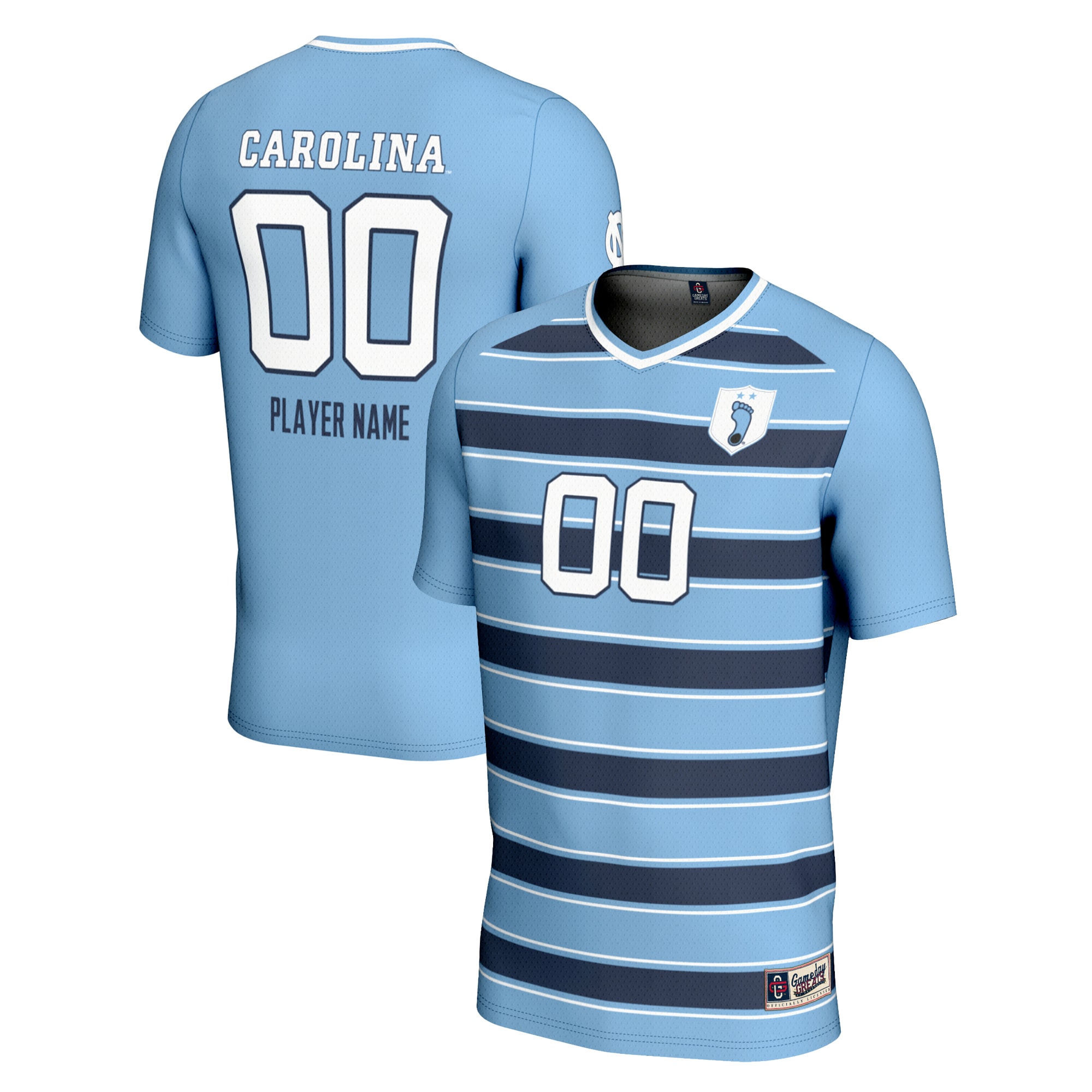 North Carolina Tar Heels GameDay Greats Unisex NIL Pick-A-Player Lightweight Soccer Jersey - Carolina Blue