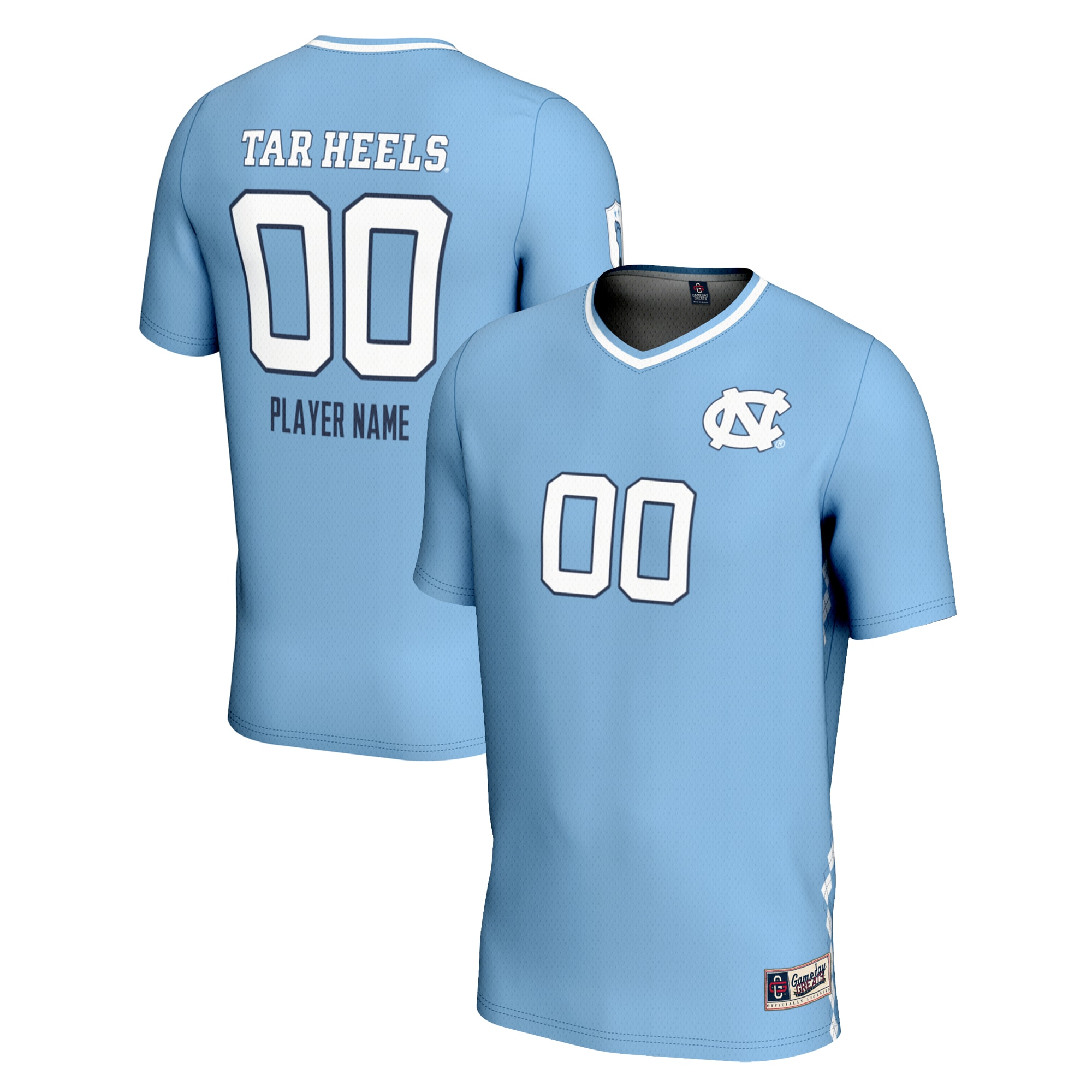 North Carolina Tar Heels GameDay Greats Unisex NIL Pick-A-Player Lightweight Soccer Jersey - Carolina Blue