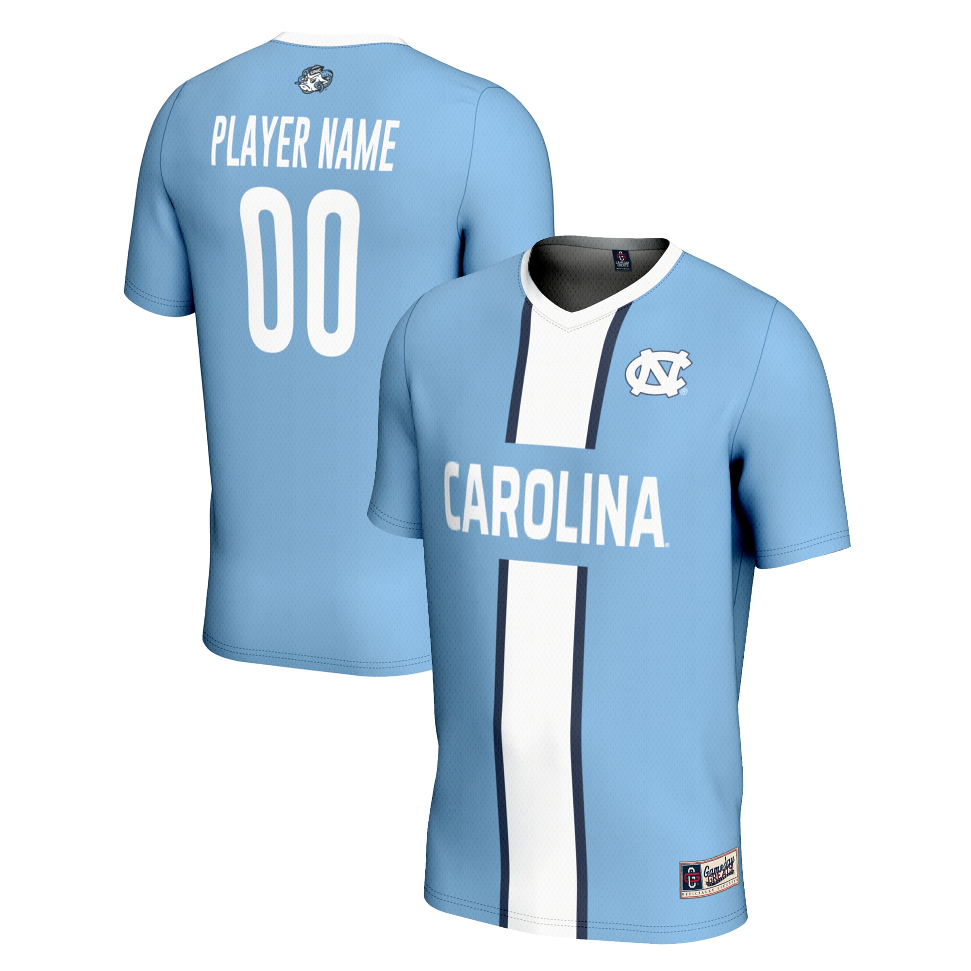 North Carolina Tar Heels GameDay Greats Unisex Pick-A-Player NIL Men's Soccer Jersey - Carolina Blue