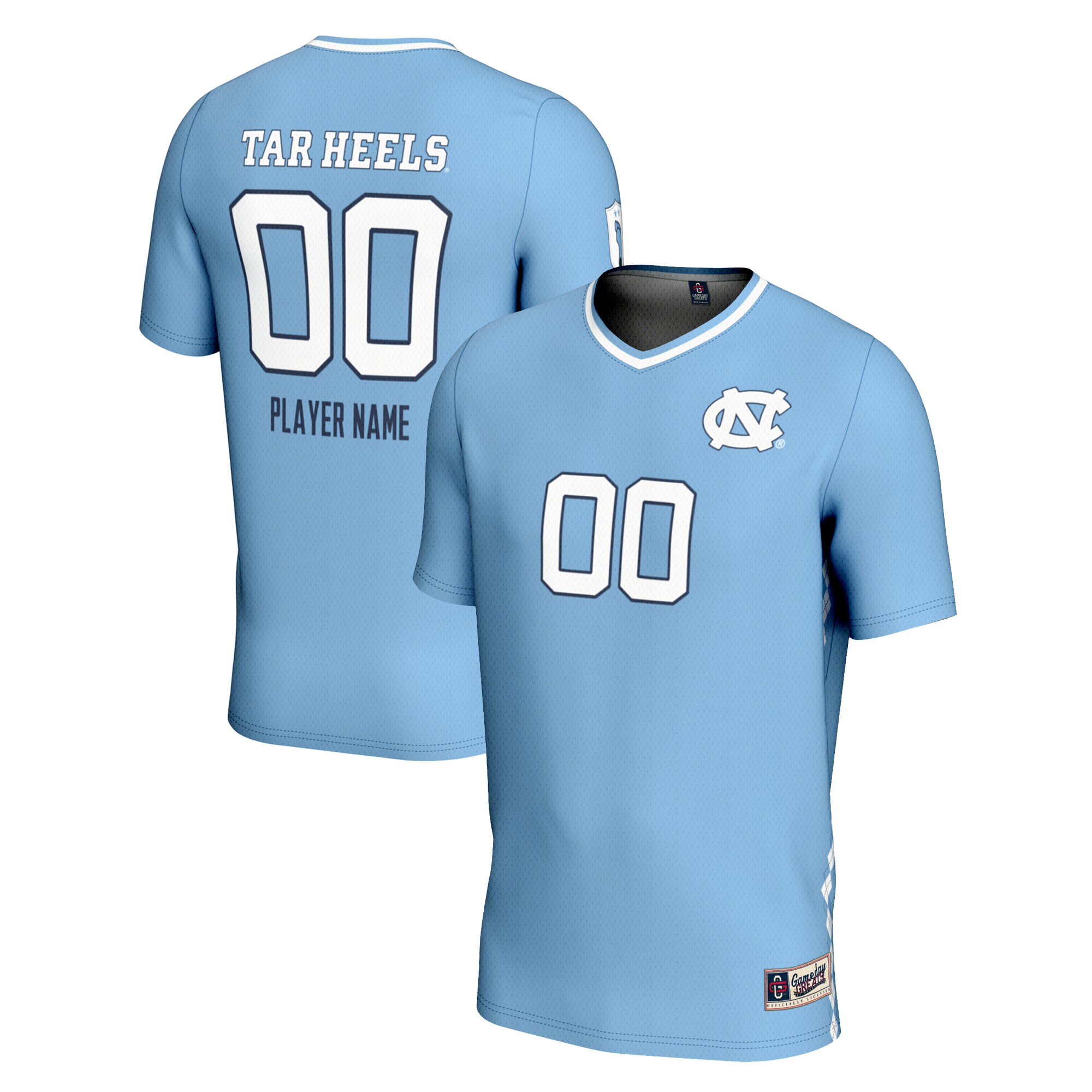 North Carolina Tar Heels GameDay Greats Youth NIL Pick-A-Player Lightweight Men's Soccer Jersey - Carolina Blue