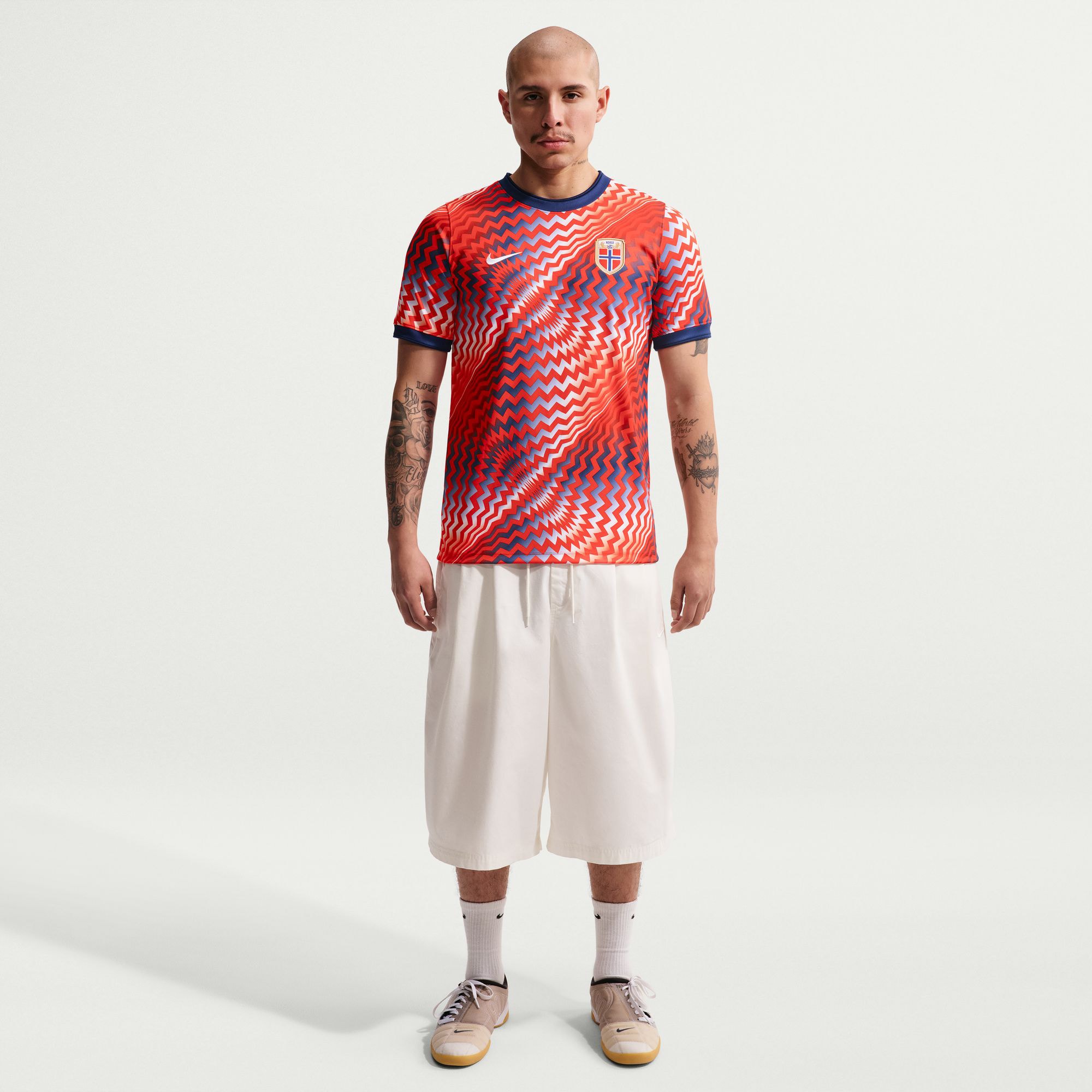 Norway National Team 2026 Academy Pro Pre-Match Top - Orange