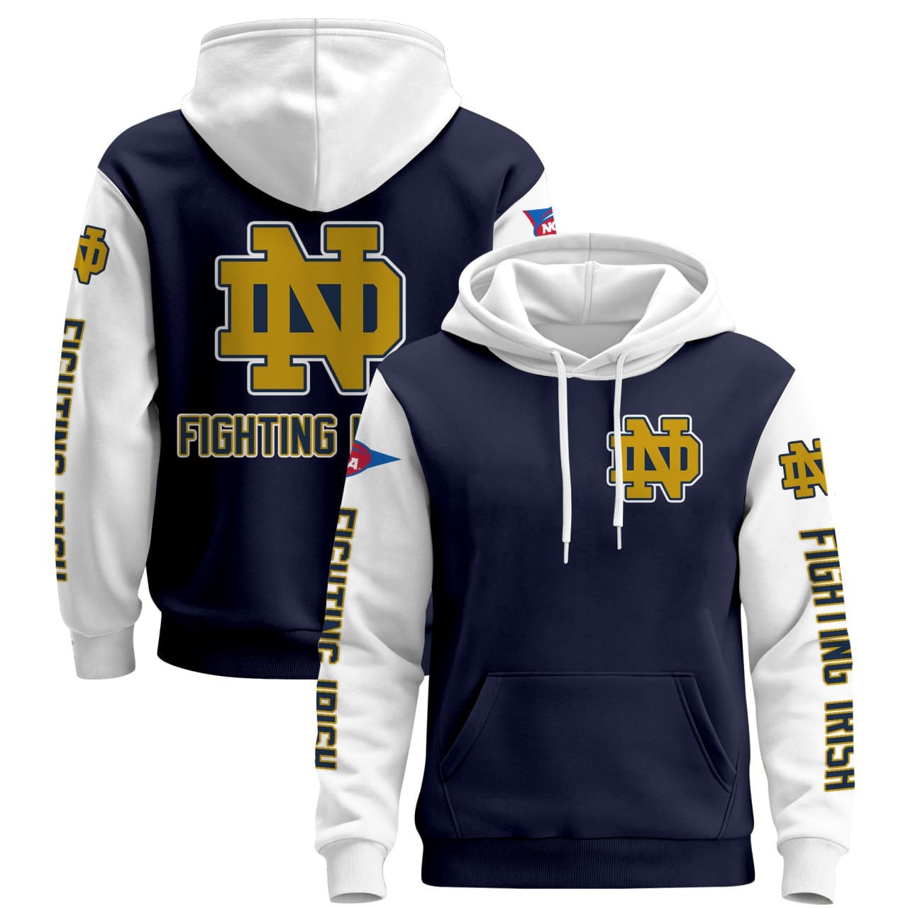 Alternative view of Notre Dame Fighting Irish Green Hoodie - Under Armour