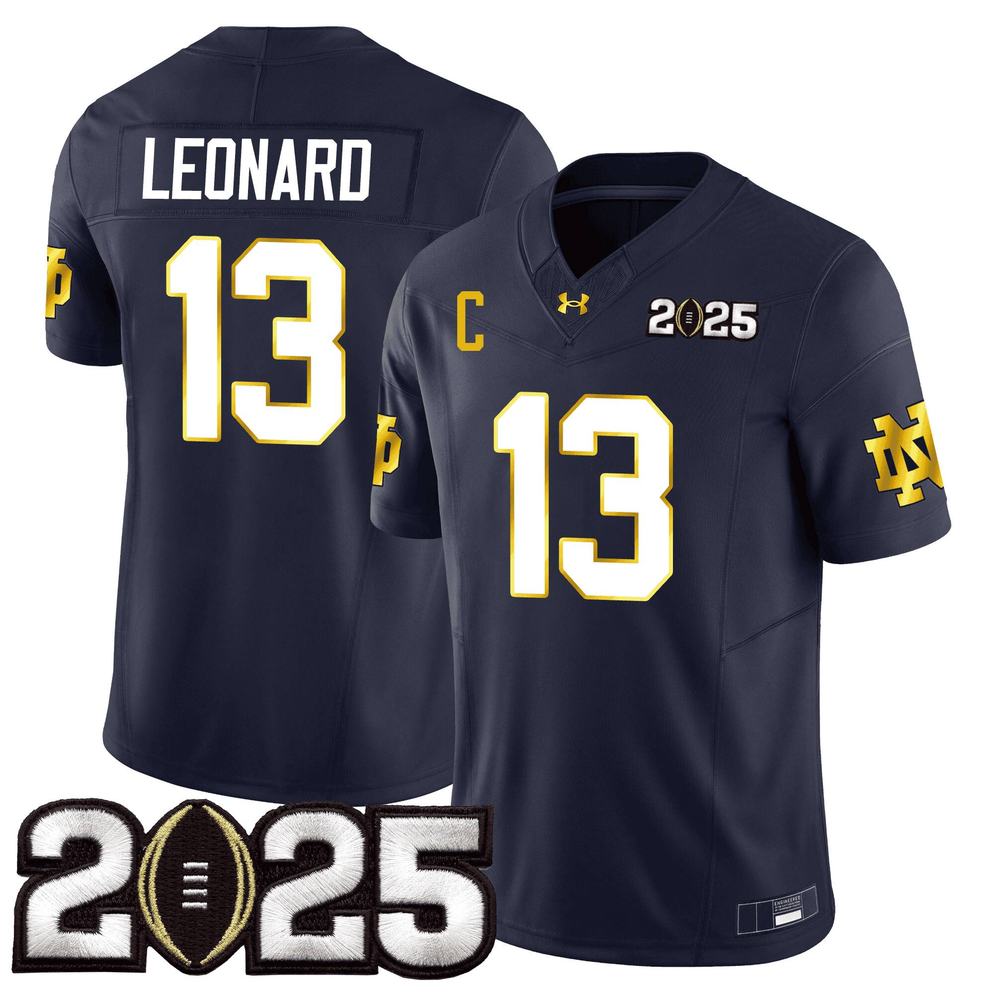 Notre Dame Leonard #13 Jersey - Under Armour Notre Dame Leonard #13