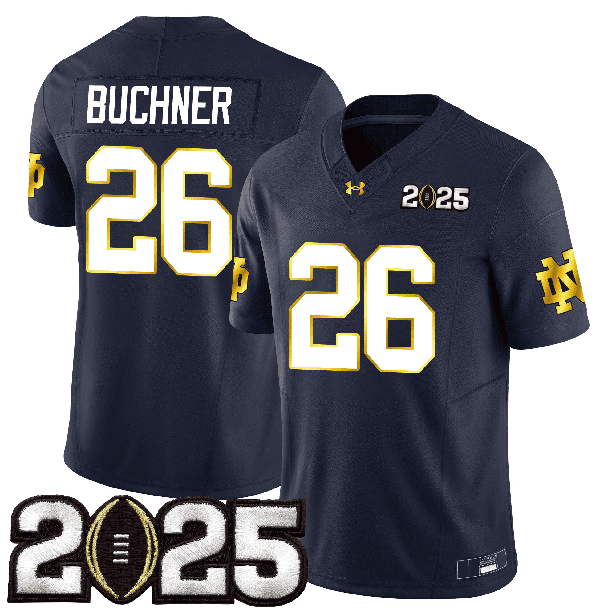 Alternative view of Notre Dame Leonard #13 Jersey - Under Armour Notre Dame Leonard #13