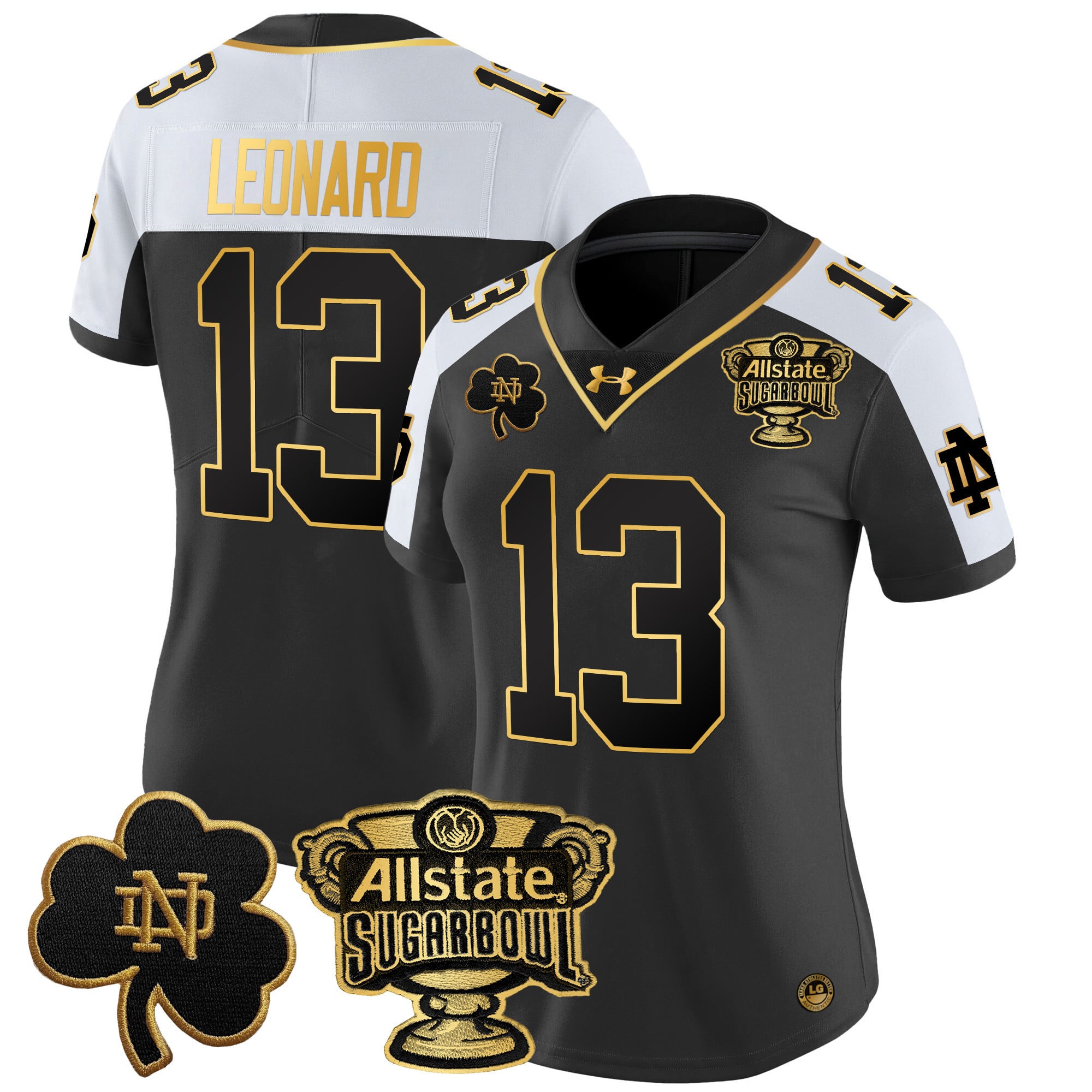 Alternative view of Notre Dame Sugar Bowl Jersey - Under Armour Notre Dame #4 Sugar Bowl