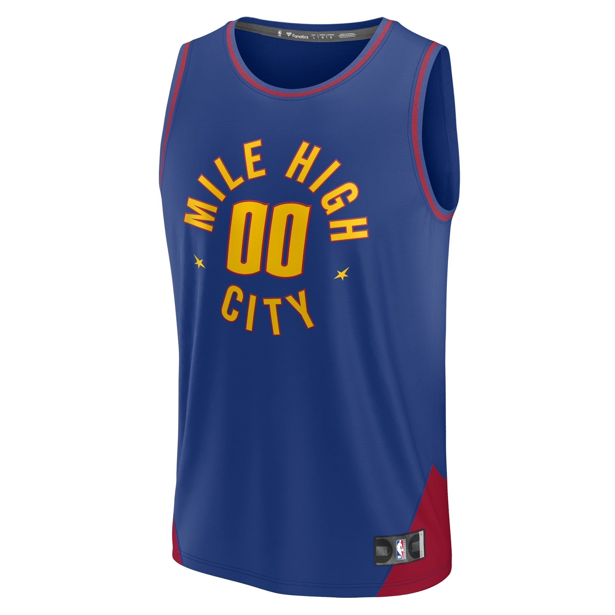 Alternative view of Nuggets City Edition Jersey - Fanatics Nuggets City Jersey - Blue