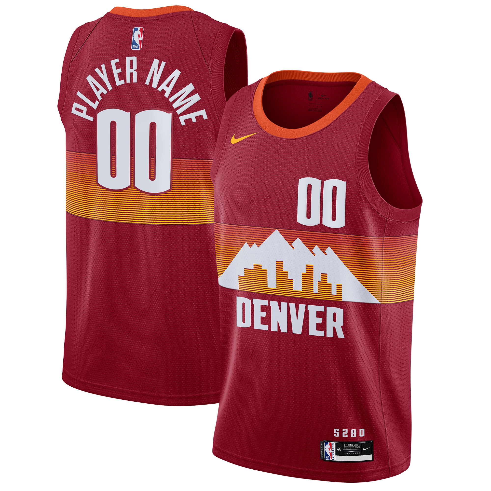 Nuggets Maroon City Jersey - Nike Nuggets Maroon City Edition Jersey