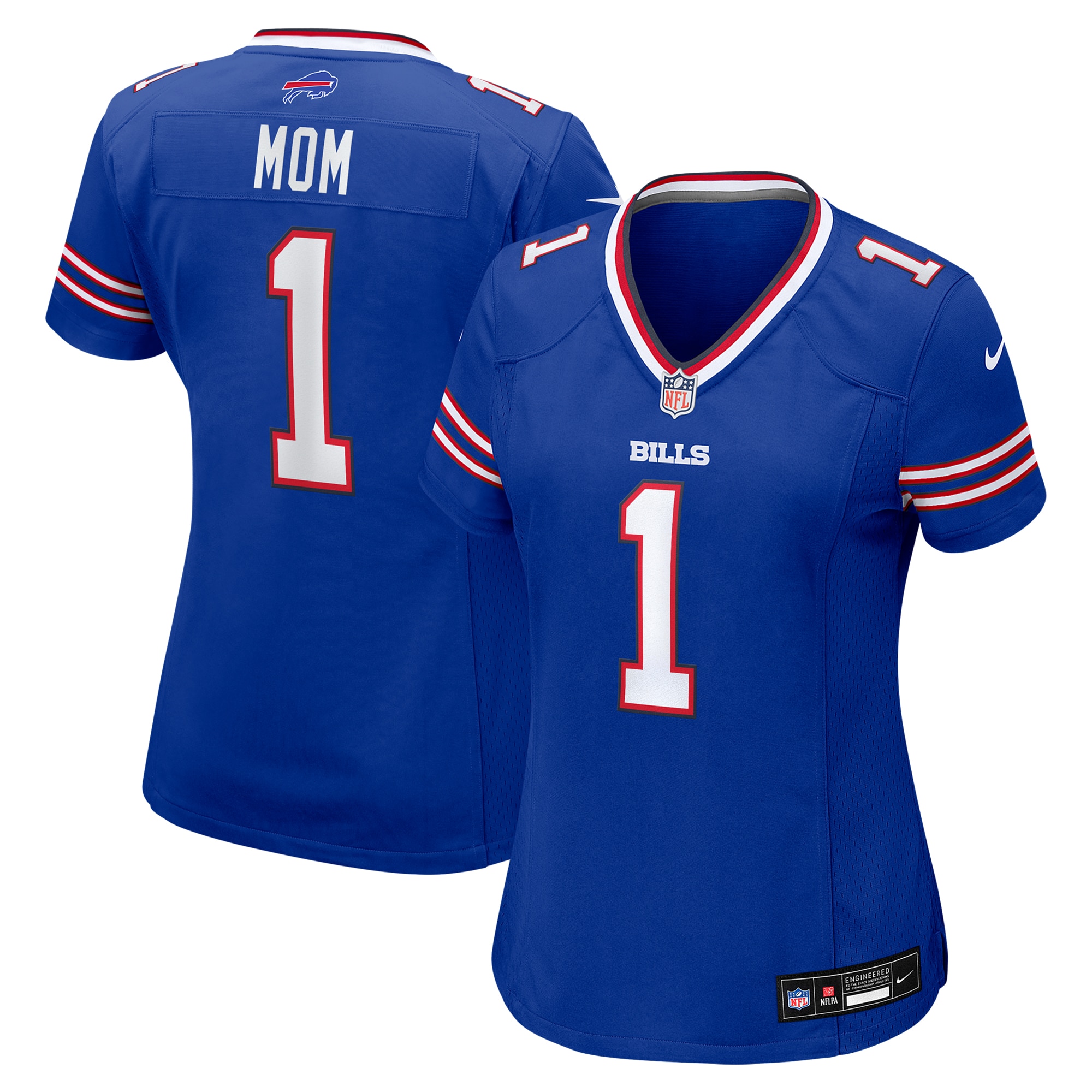 Number 1 Mom Buffalo Bills Women's Game Jersey - Royal