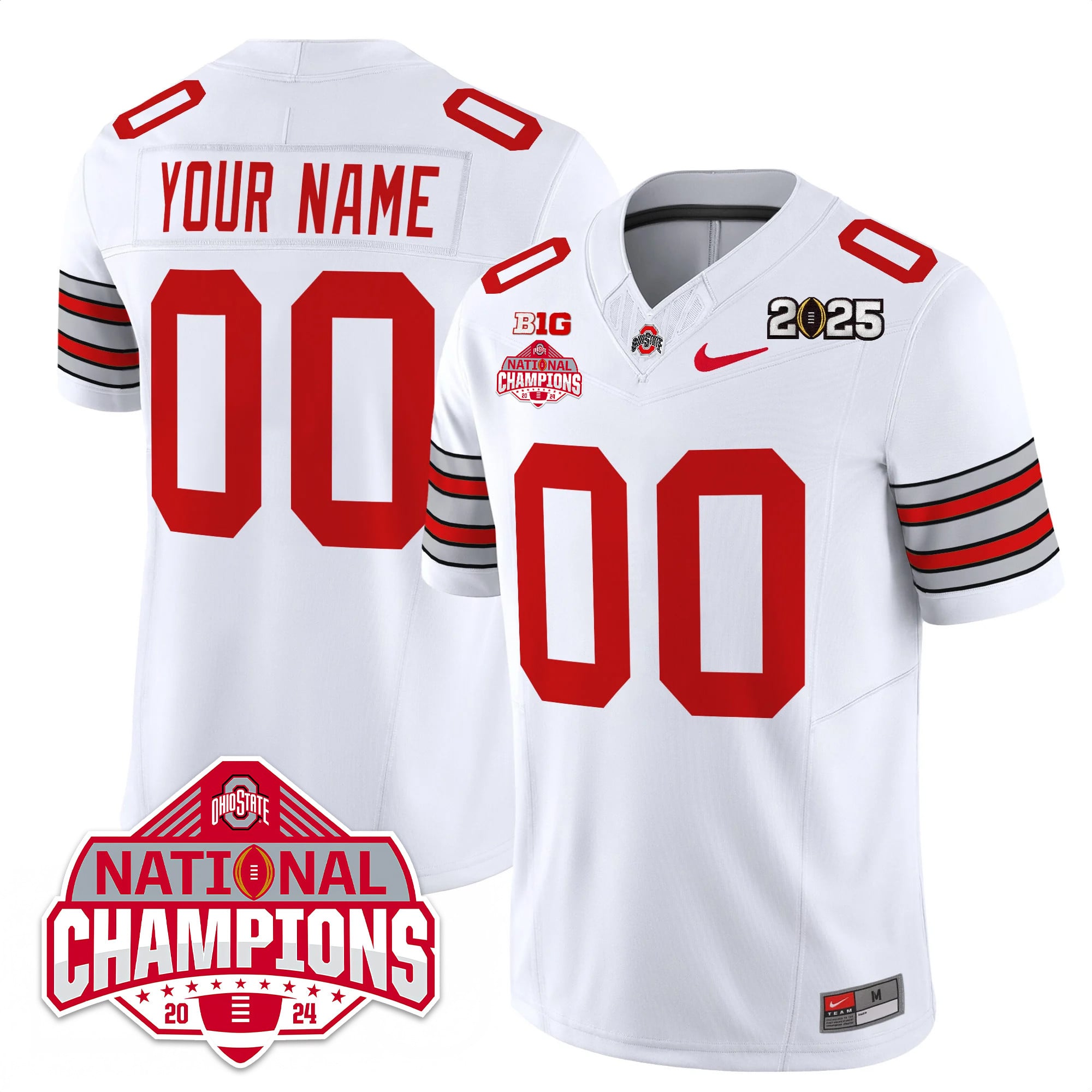 Alternative view of Ohio State 2025 Jersey - Nike Ohio State Buckeyes 2025 Black Jersey