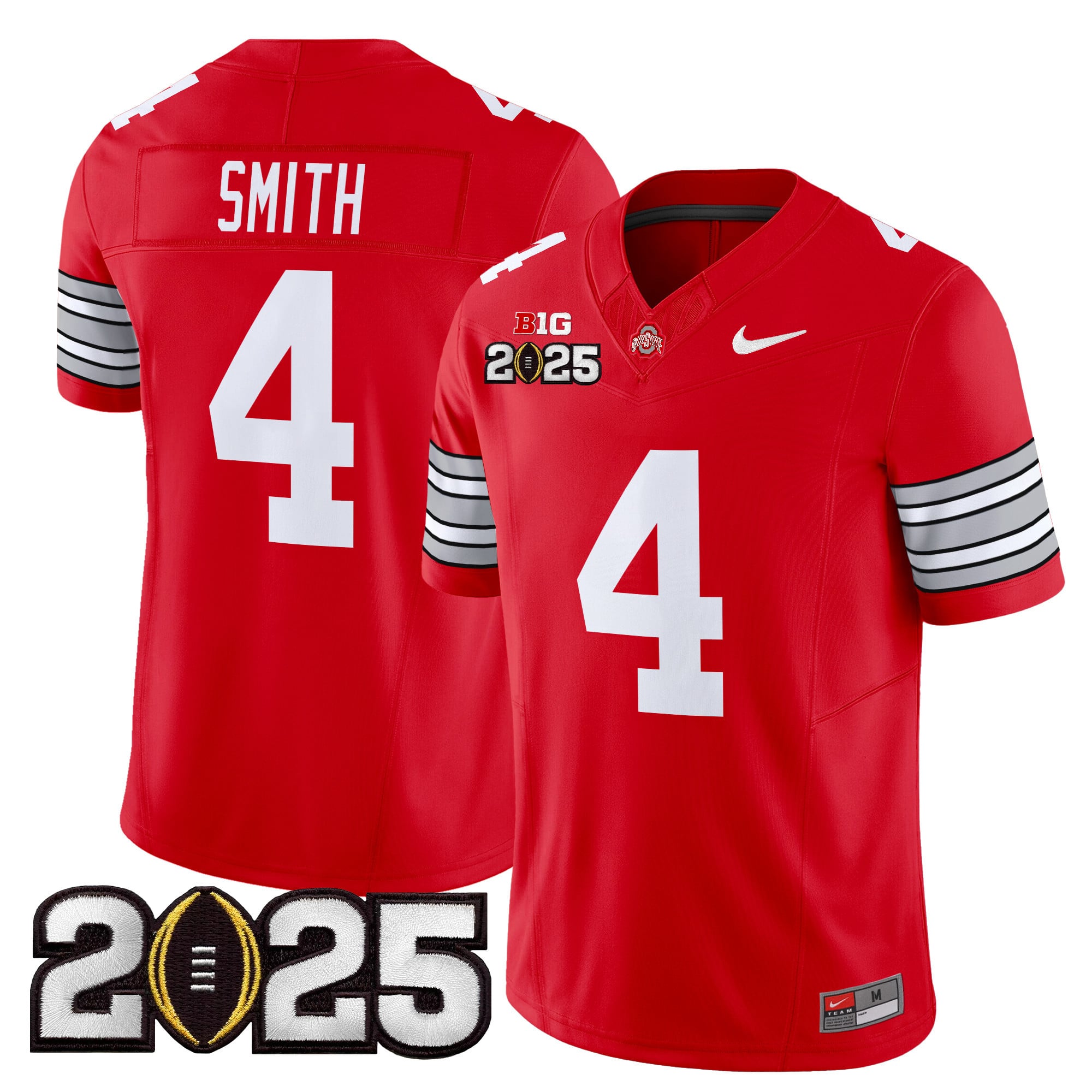 Alternative view of Ohio State 2025 Jersey - Nike Ohio State Howard #18 Red Football
