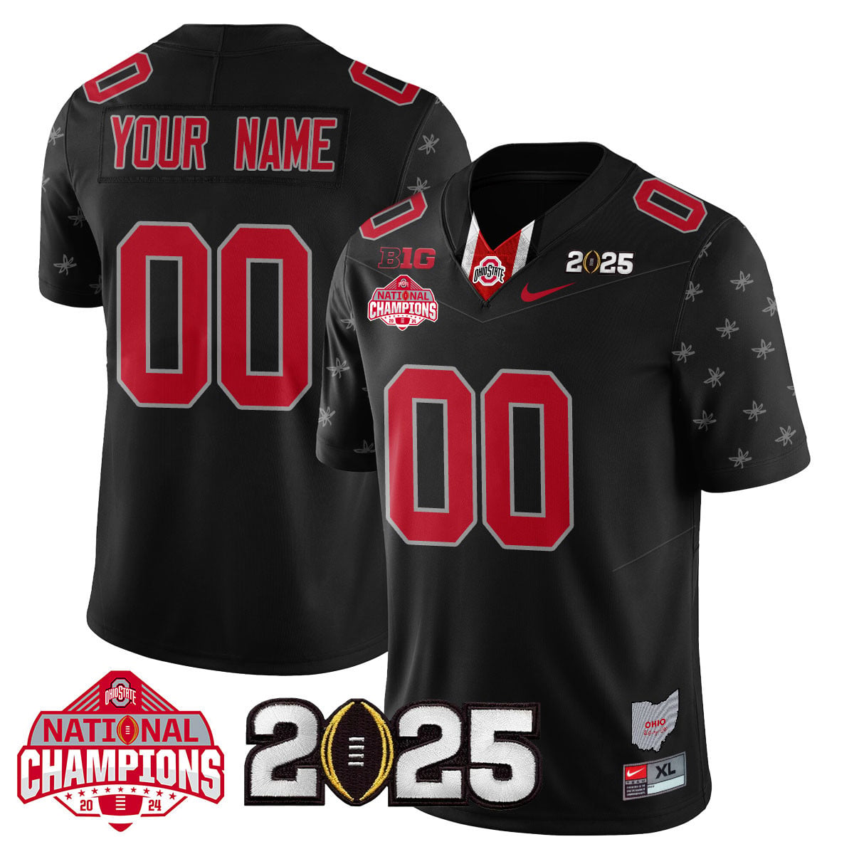 Ohio State Champions Black Jersey - Nike Ohio State 2025 Champions