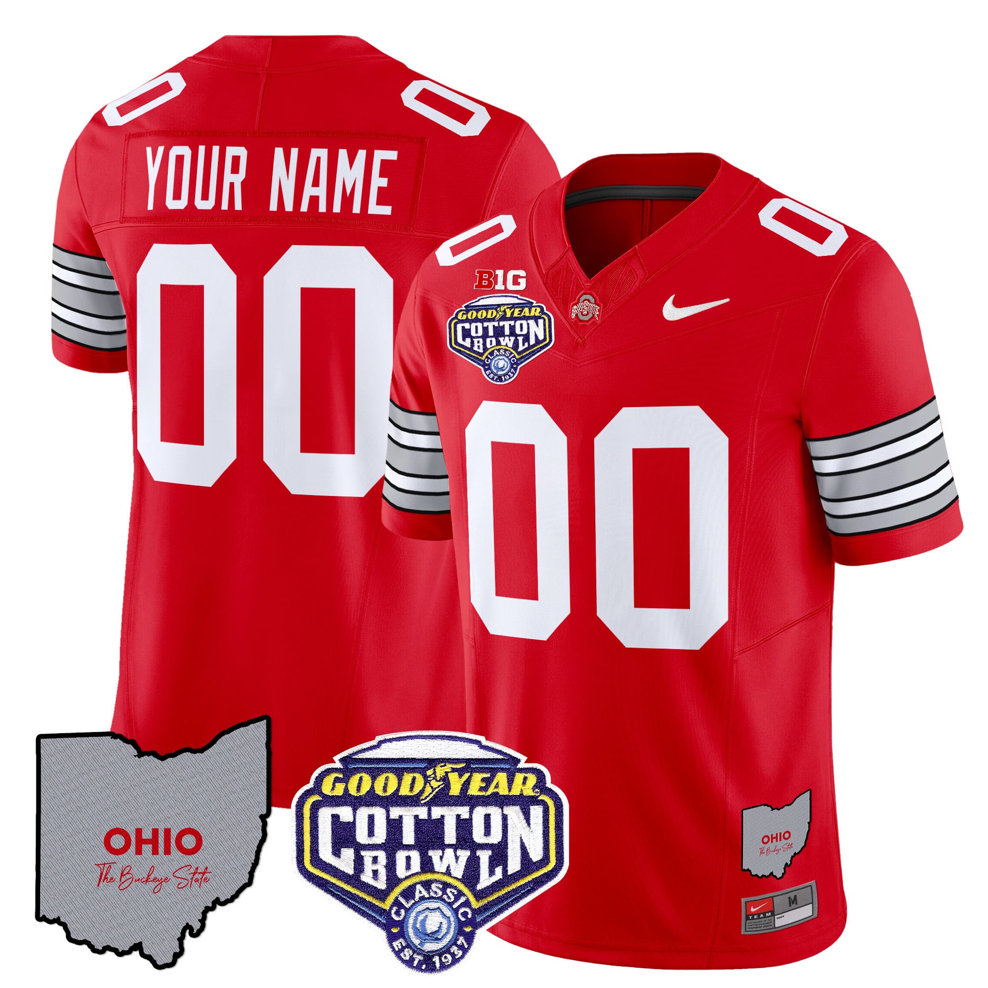 Alternative view of Ohio State Cotton Bowl Jersey nike - Nike Ohio State Cotton Bowl White