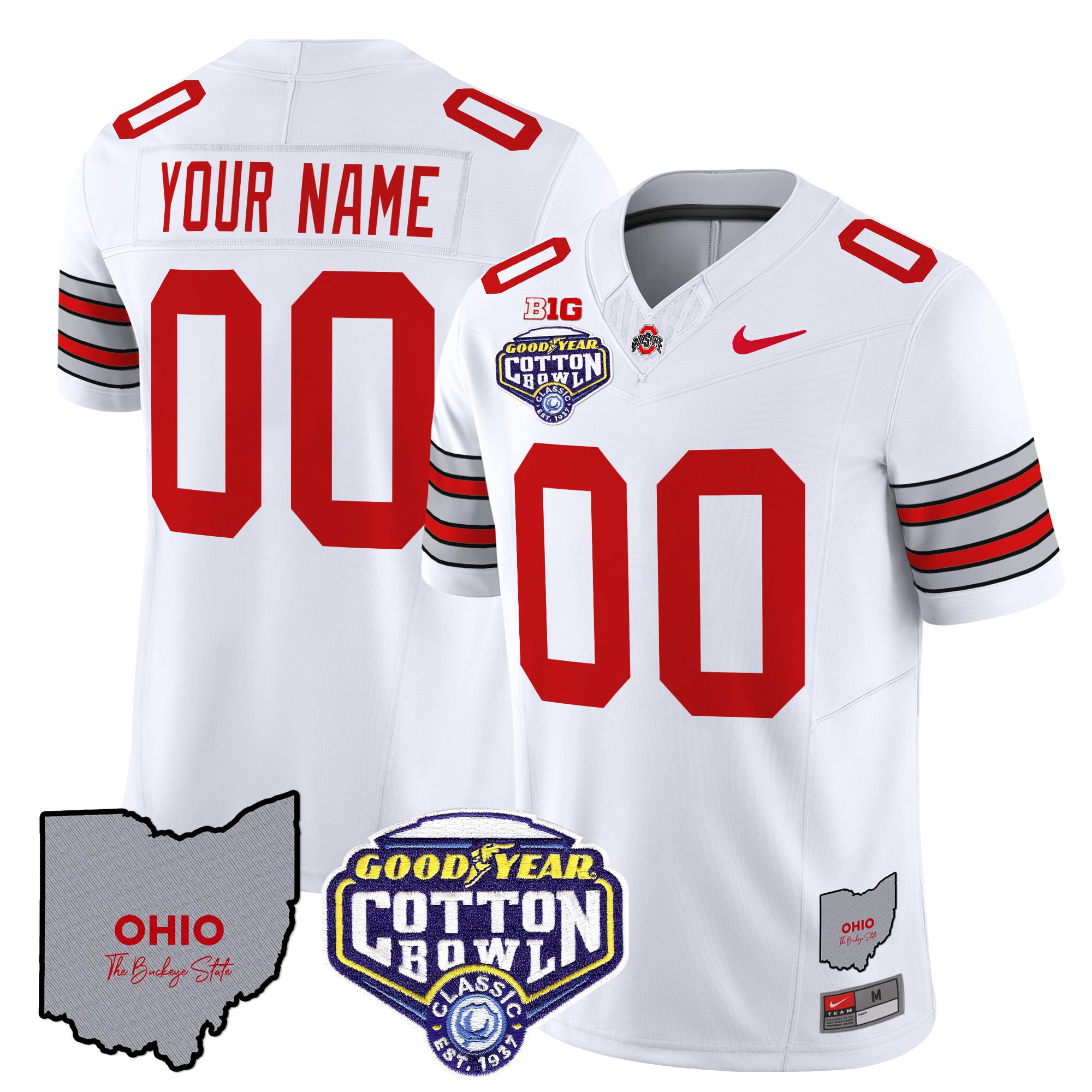Ohio State Cotton Bowl Jersey nike - Nike Ohio State Cotton Bowl White
