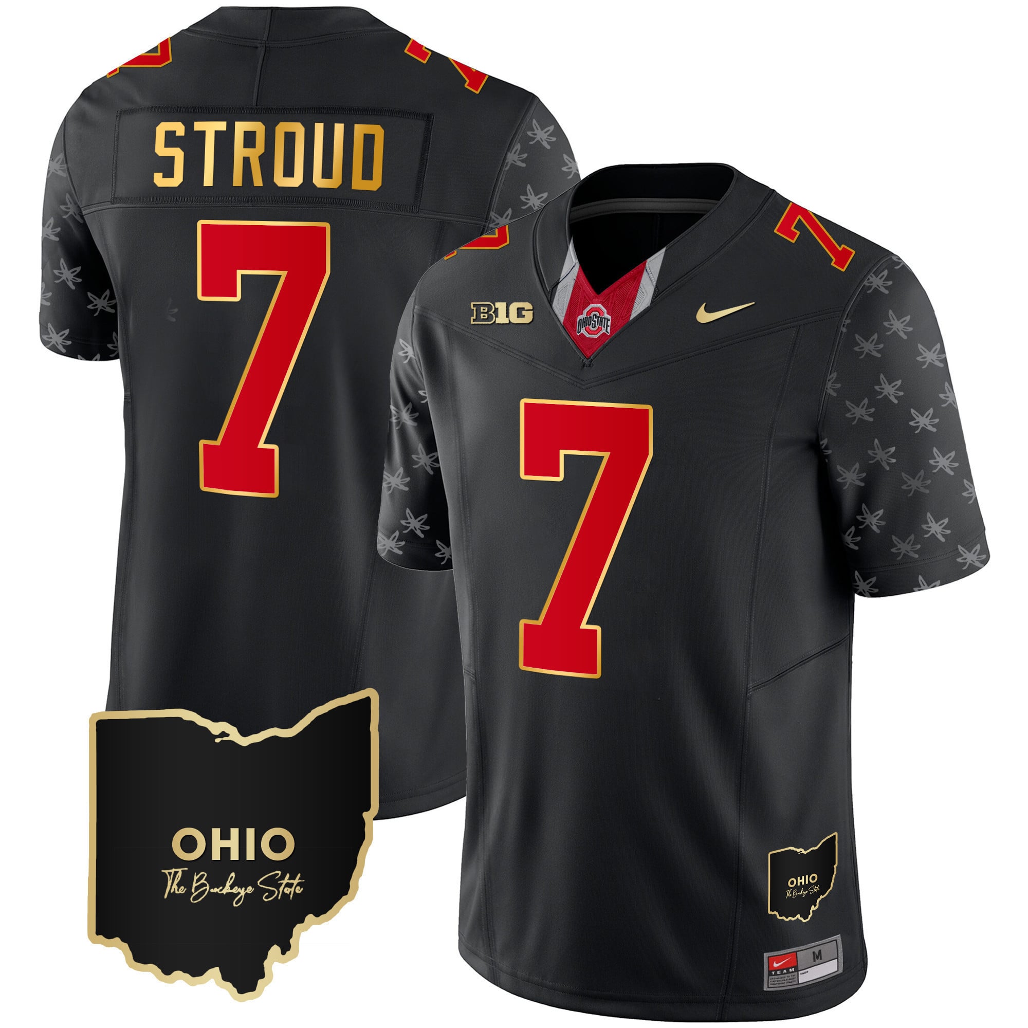 Alternative view of Ohio State Harrison Jr. Jersey nike - Nike Ohio State Harrison Jr. #18