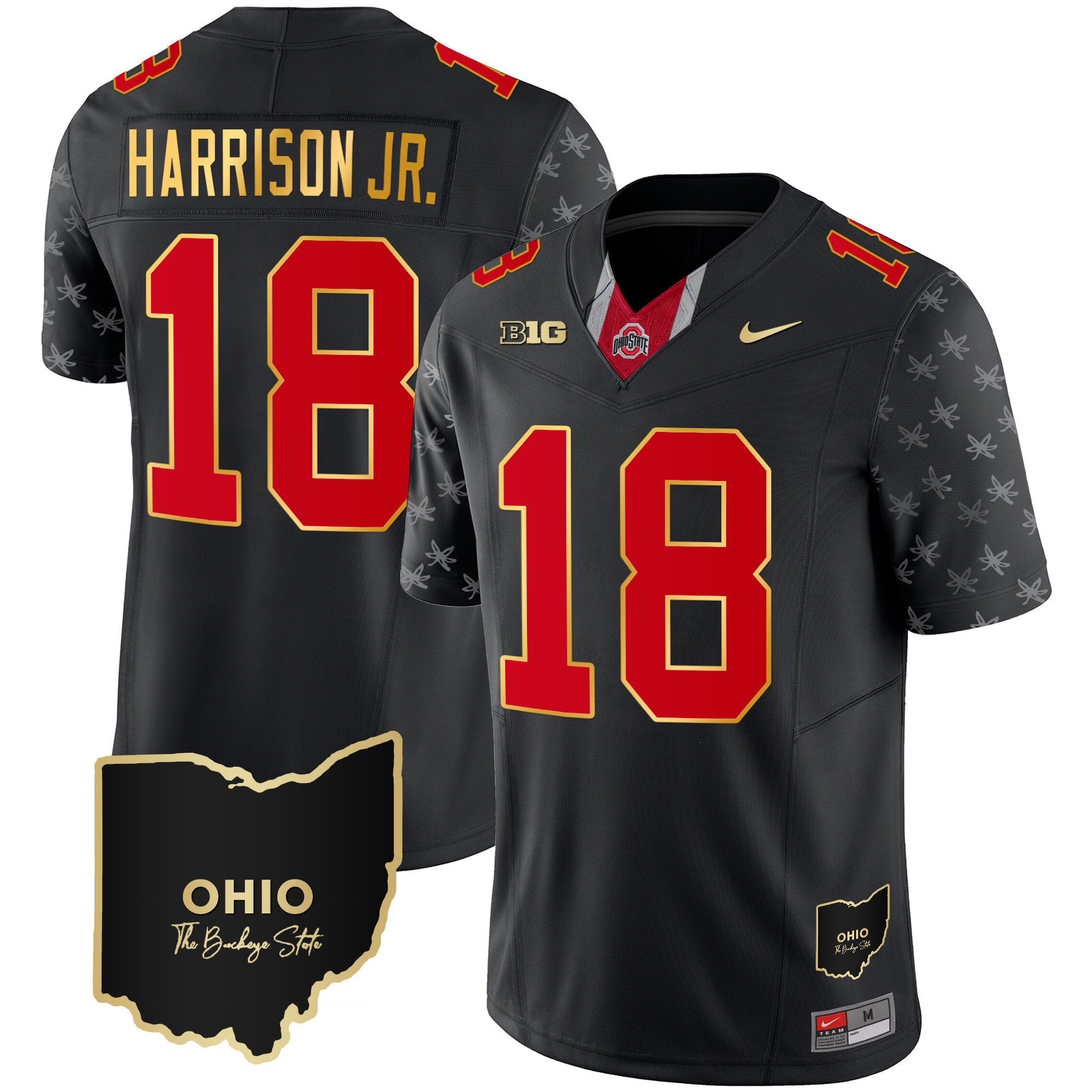 Ohio State Harrison Jr. Jersey nike - Nike Ohio State Harrison Jr. #18