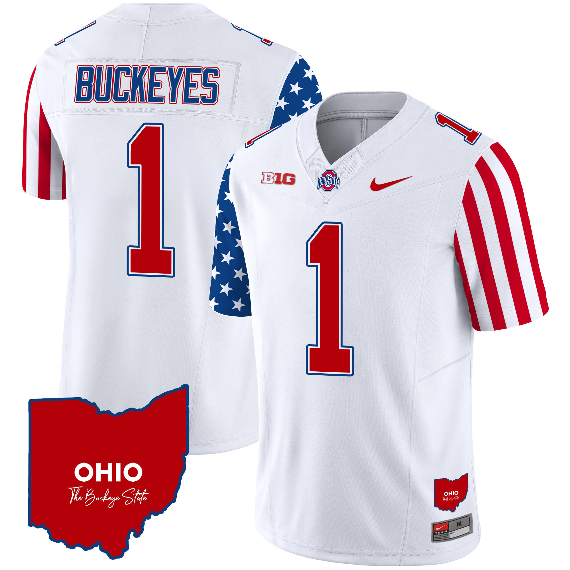 Alternative view of Ohio State Howard Jersey - Nike Ohio State Howard #18 Jersey - White