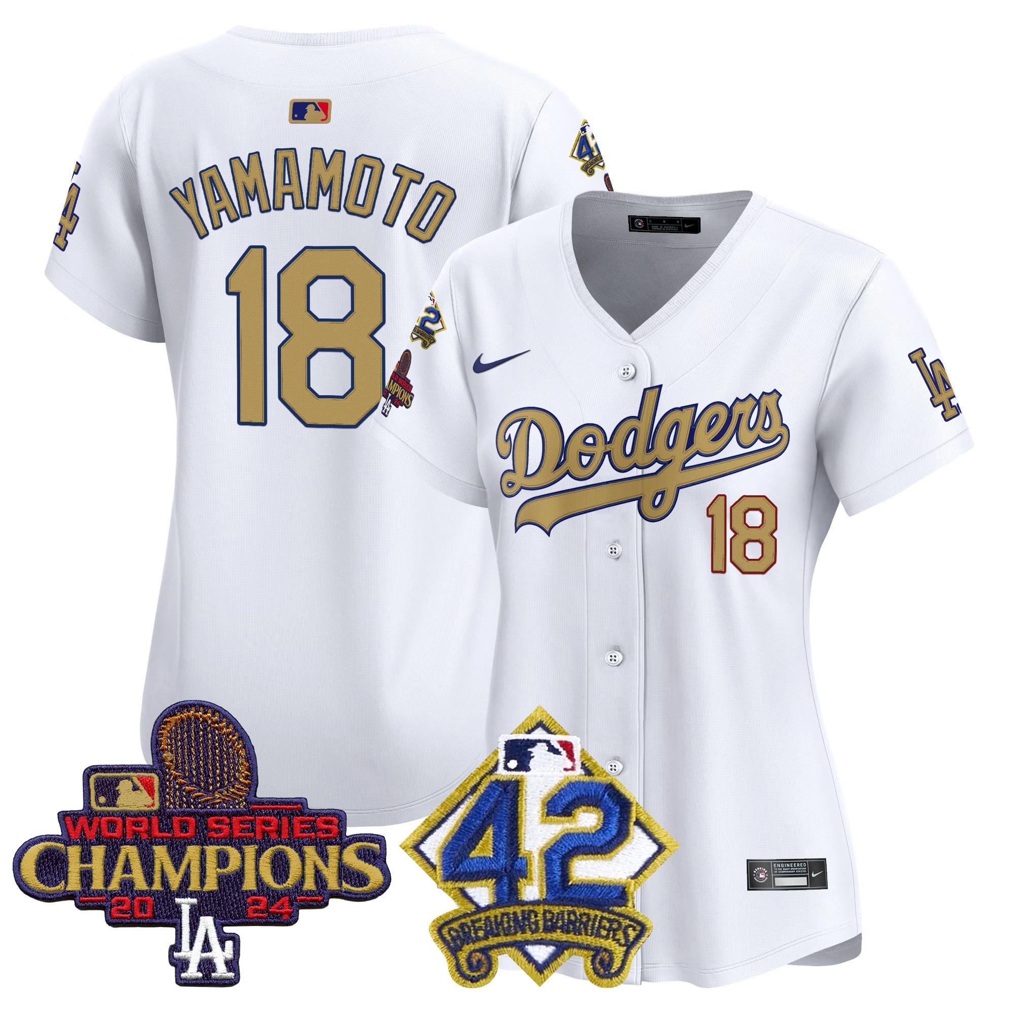 Alternative view of Ohtani Dodgers Champions Jersey - Nike Ohtani Dodgers 2024 Champions