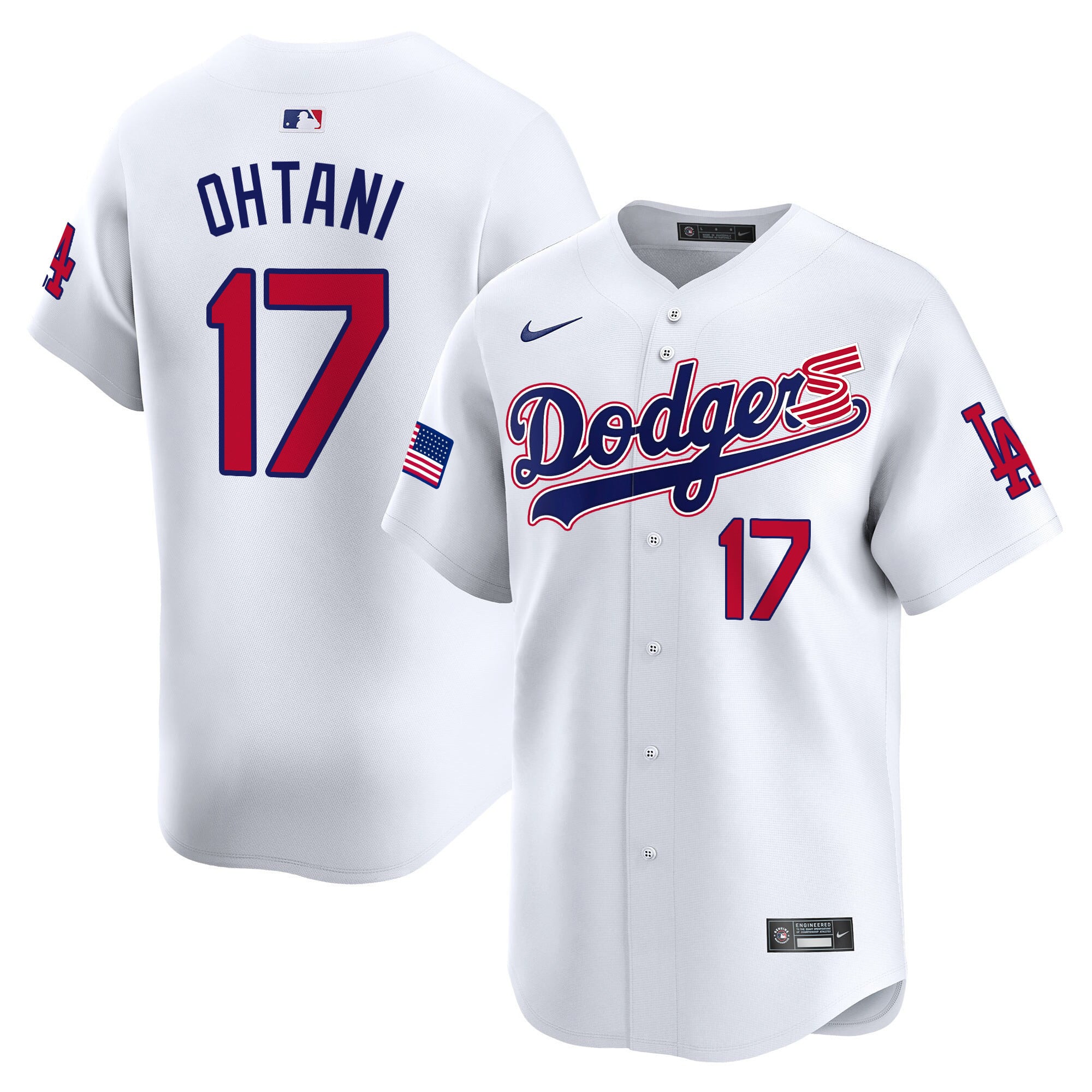 Ohtani Dodgers Jersey - White Nike Authentic #17