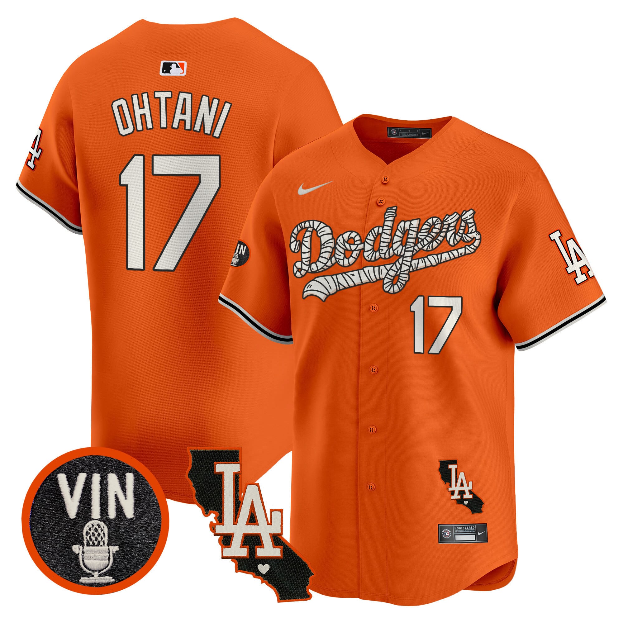 Ohtani Dodgers Orange Jersey - Nike - Limited Edition