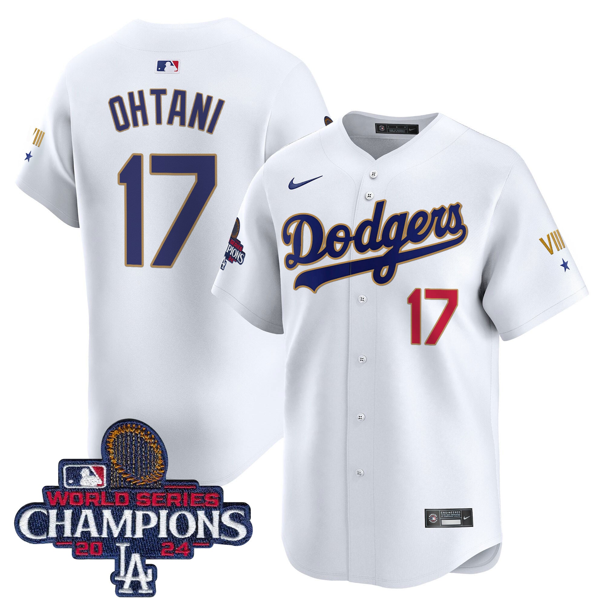 Ohtani Dodgers WS Jersey - Nike - White Limited Edition