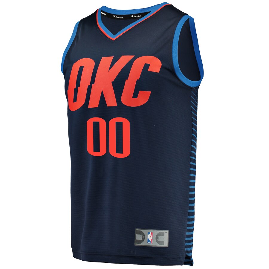 Alternative view of OKC Thunder Navy Custom Jersey fanatics - Fanatics OKC Thunder Navy