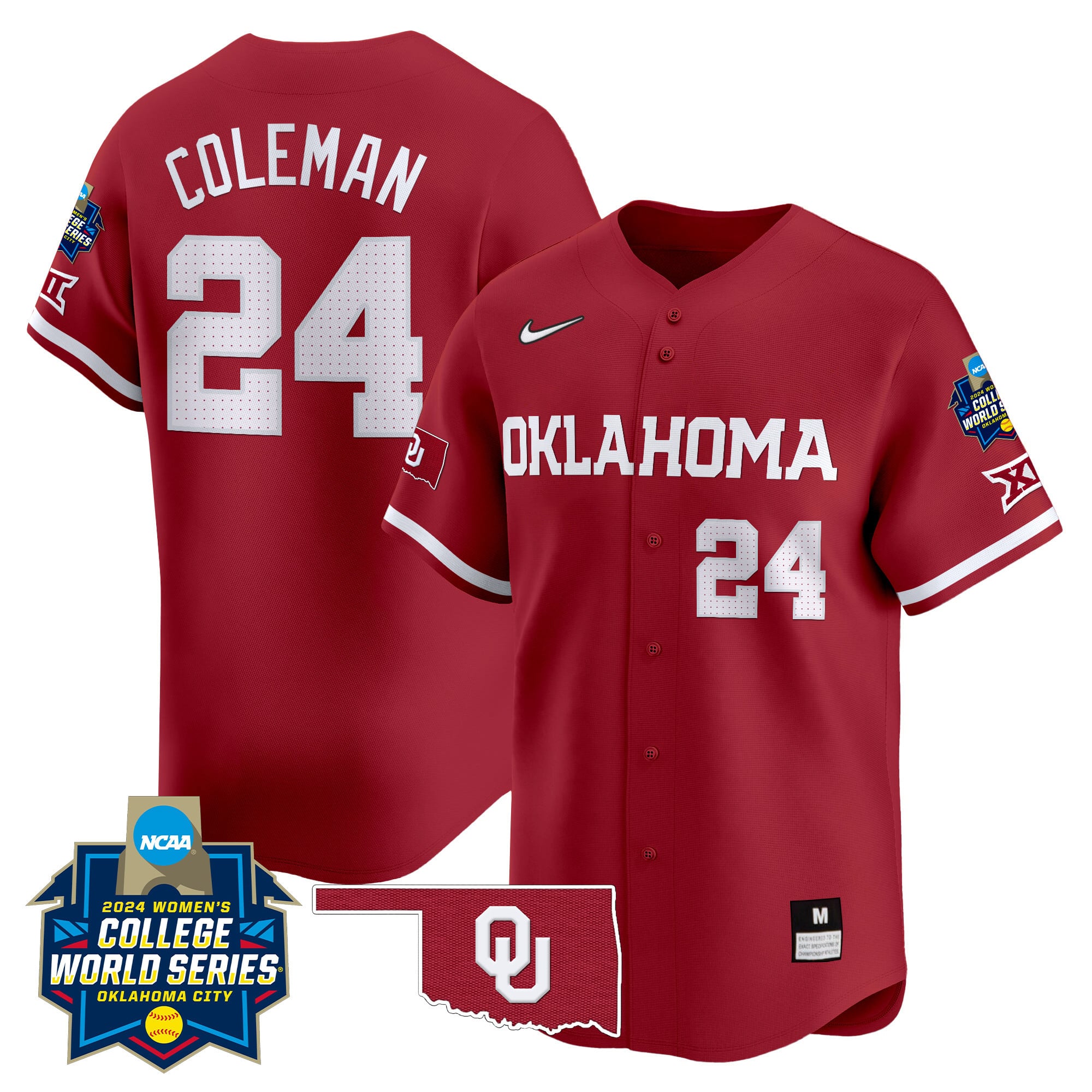 Oklahoma Sooners Coleman Jersey - Nike Oklahoma Sooners #24 Coleman