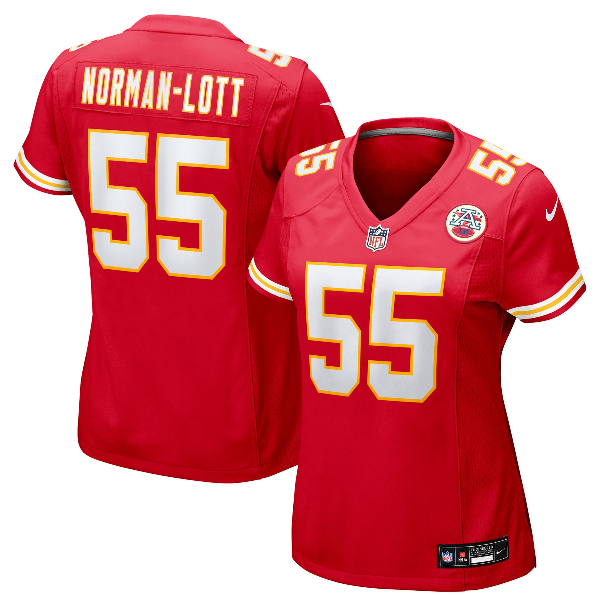 Omarr Norman-Lott Kansas City Chiefs Women's Team Game Jersey - Red