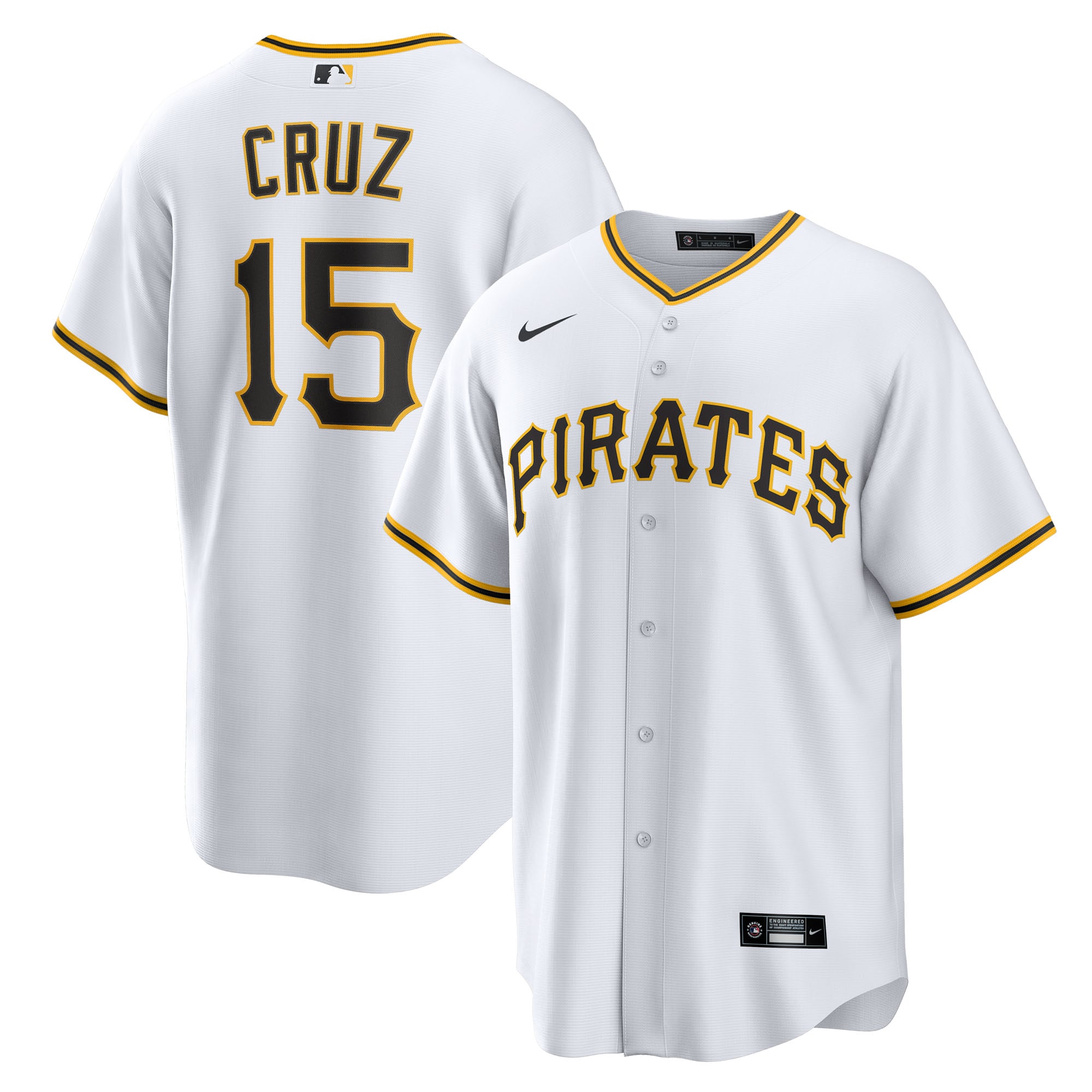 Oneil Cruz Pittsburgh Pirates Youth Home Jersey - White