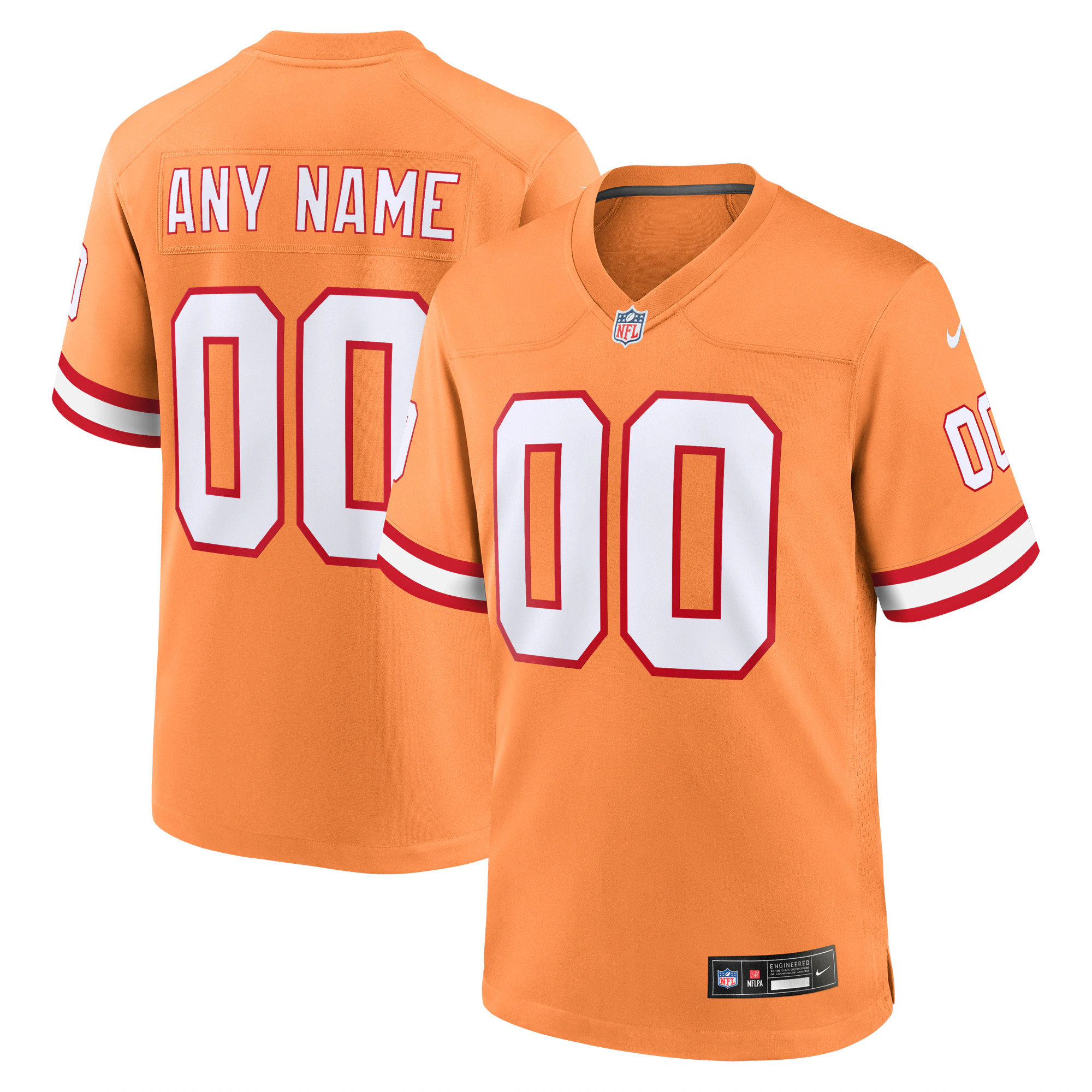 Alternative view of Orange Buccaneers Custom Jersey - Nike - Personalize Yours!