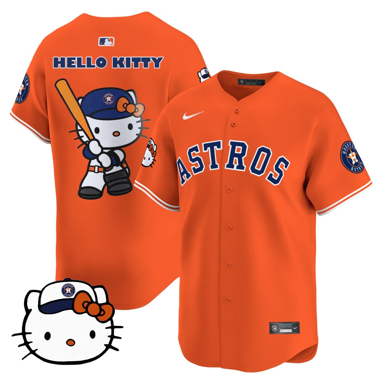 orange Nike Astros Hello Kitty Jersey - Nike Astros Hello Kitty Jersey