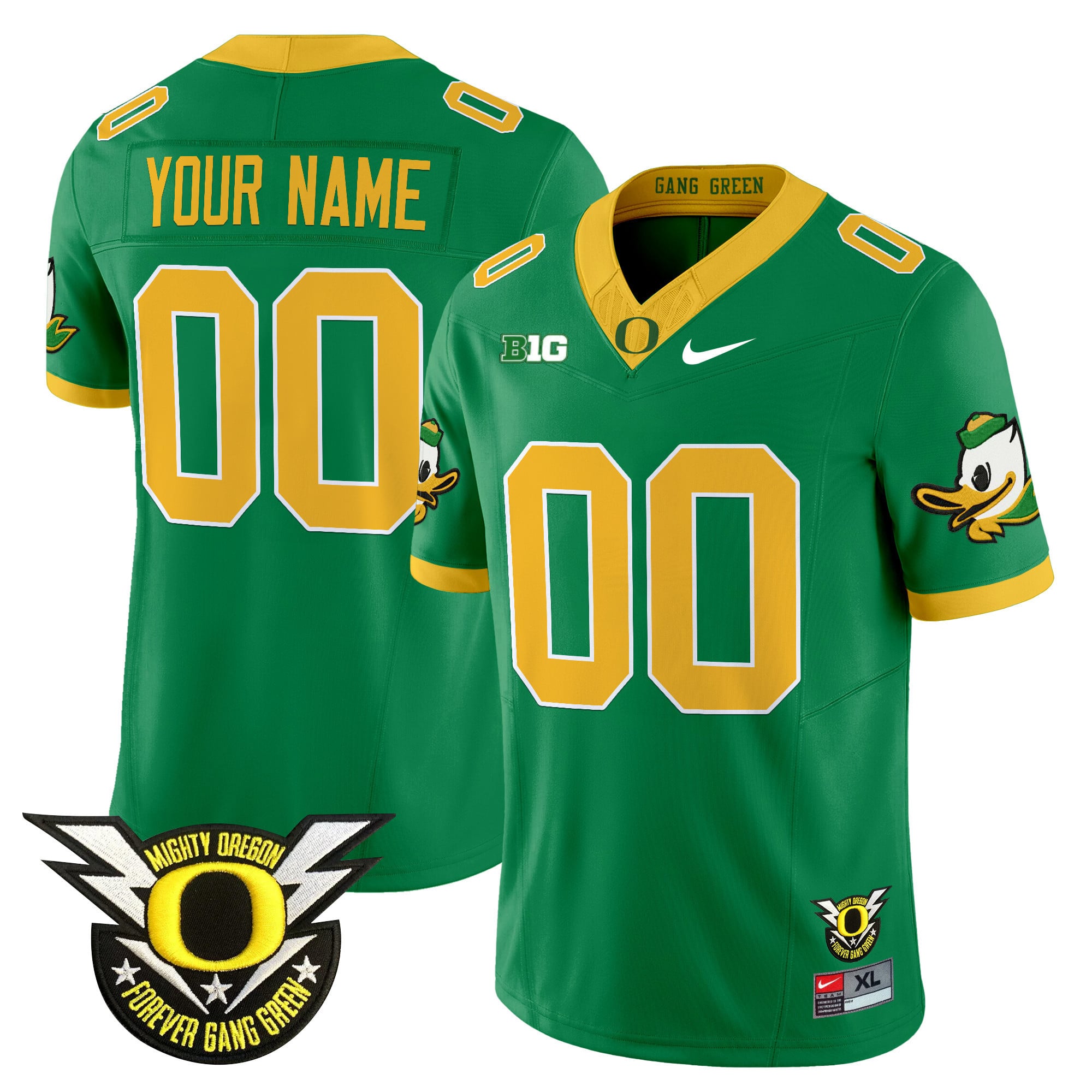 Alternative view of Oregon Ducks Black Jersey - Nike Oregon Ducks Black Alternate Football