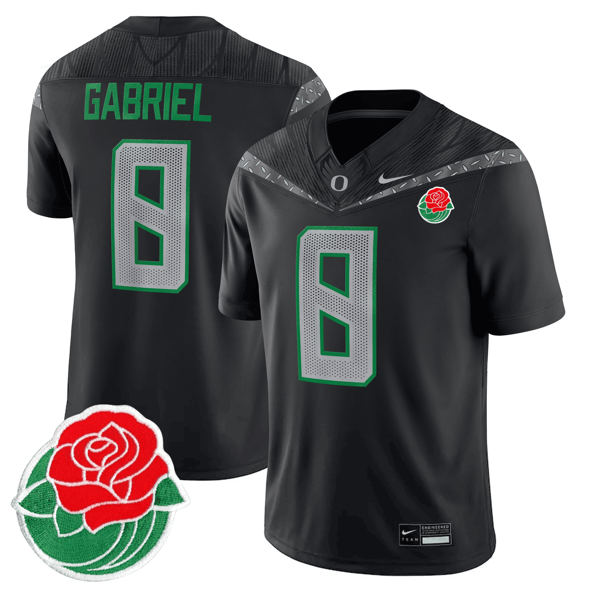 Oregon Ducks Rose Bowl Jersey nike - Nike Oregon Ducks Gabriel #8