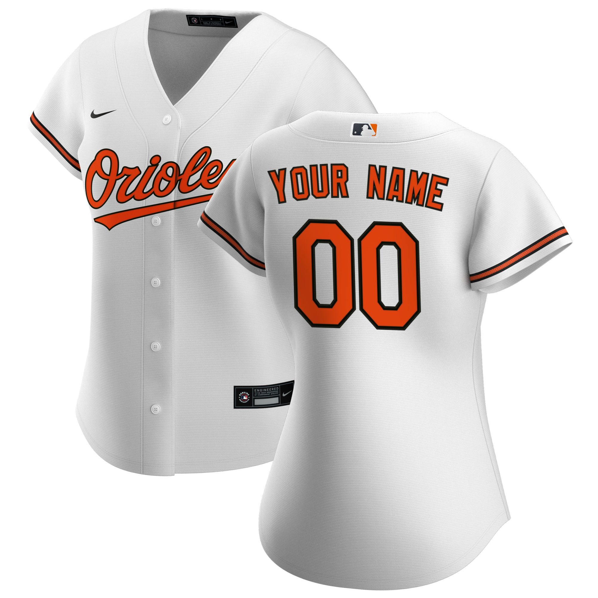 Orioles White Custom Jersey - Nike - Personalized Baseball