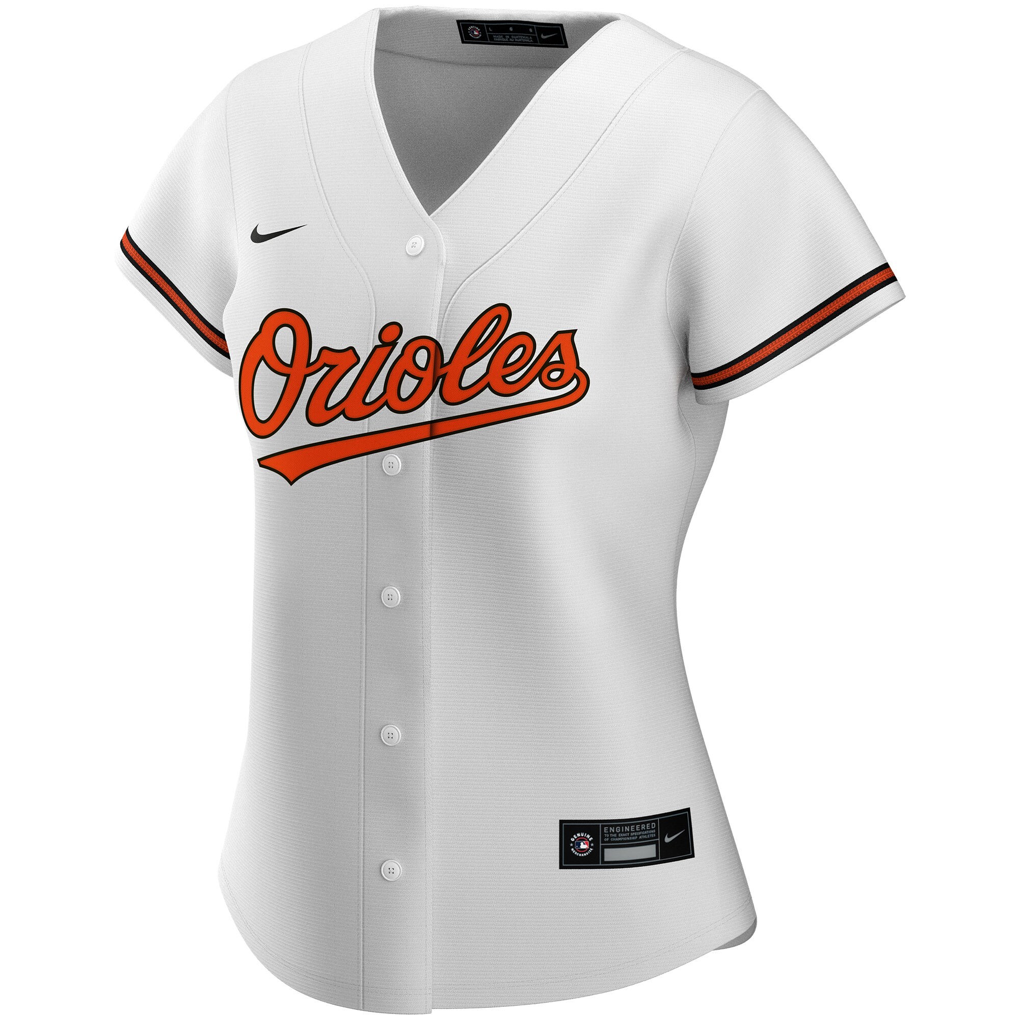 Alternative view of Orioles White Custom Jersey - Nike - Personalized Baseball