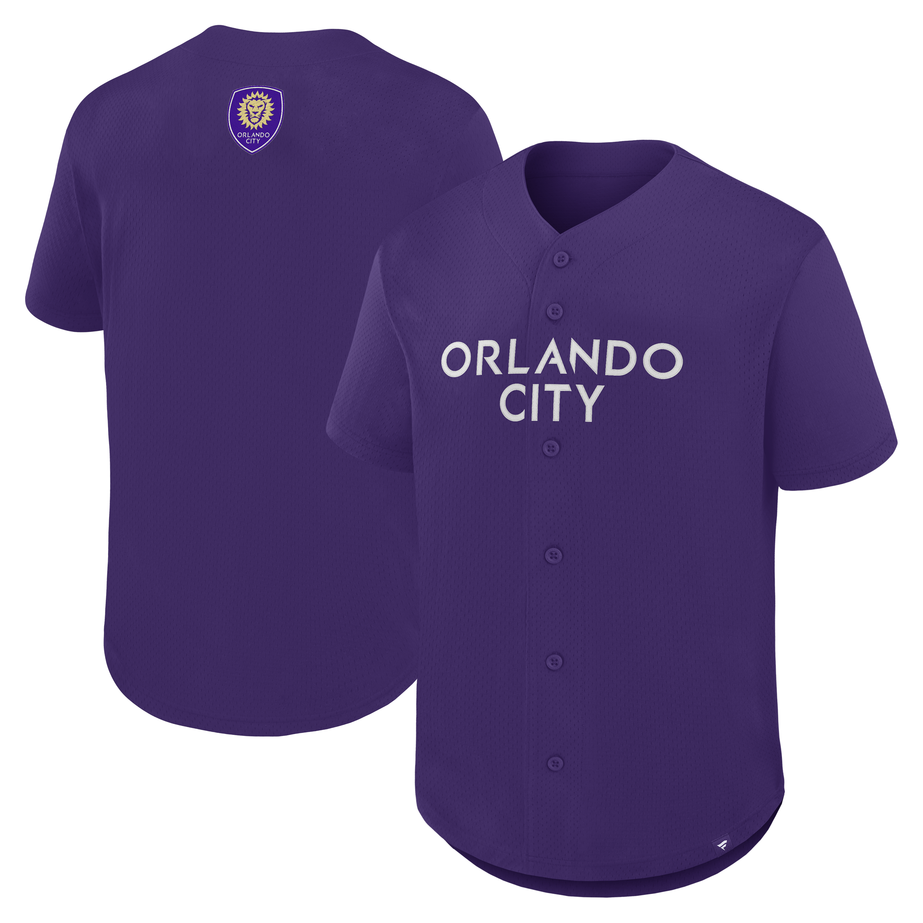 Orlando City SC Fanatics Maximum Intensity Button-Up Jersey  - Purple