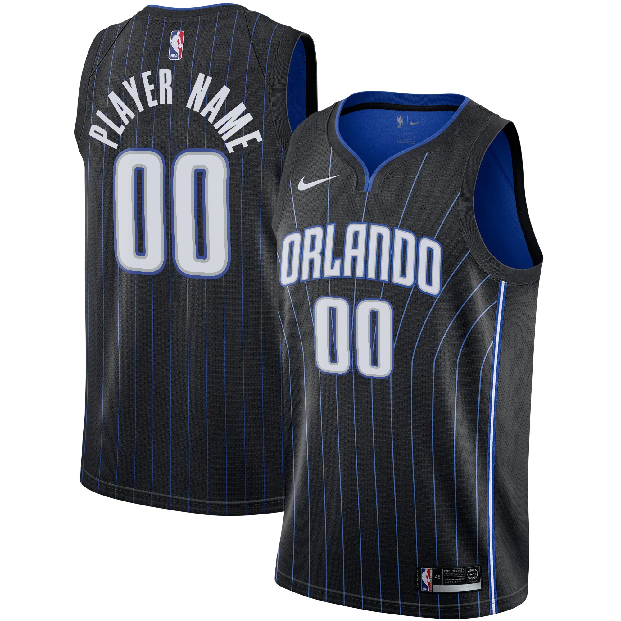 Alternative view of Orlando Magic Black Jersey nike - Nike Orlando Magic Black Jersey