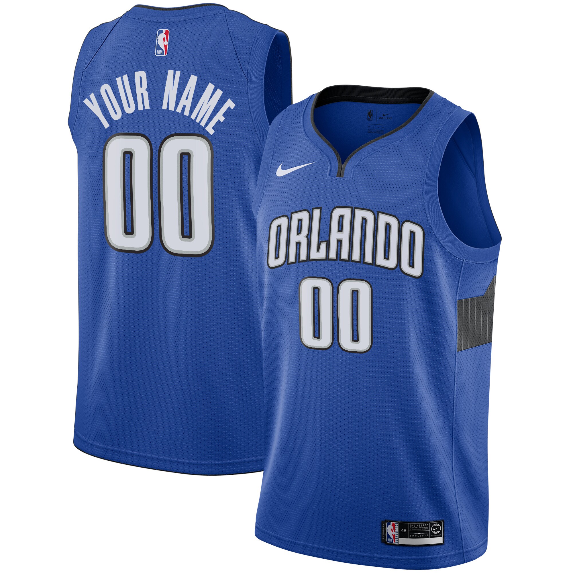 Alternative view of Orlando Magic Blue Jersey nike - Nike Orlando Magic Blue Jersey