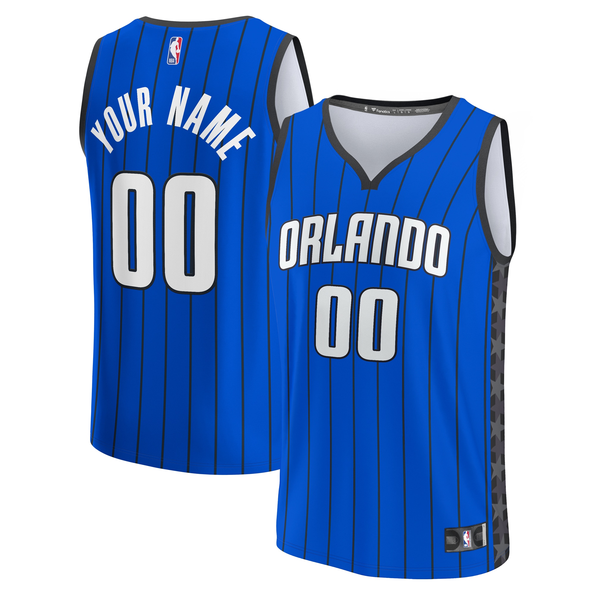 Orlando Magic Fanatics Youth Fast Break Custom Jersey - Statement Edition - Blue