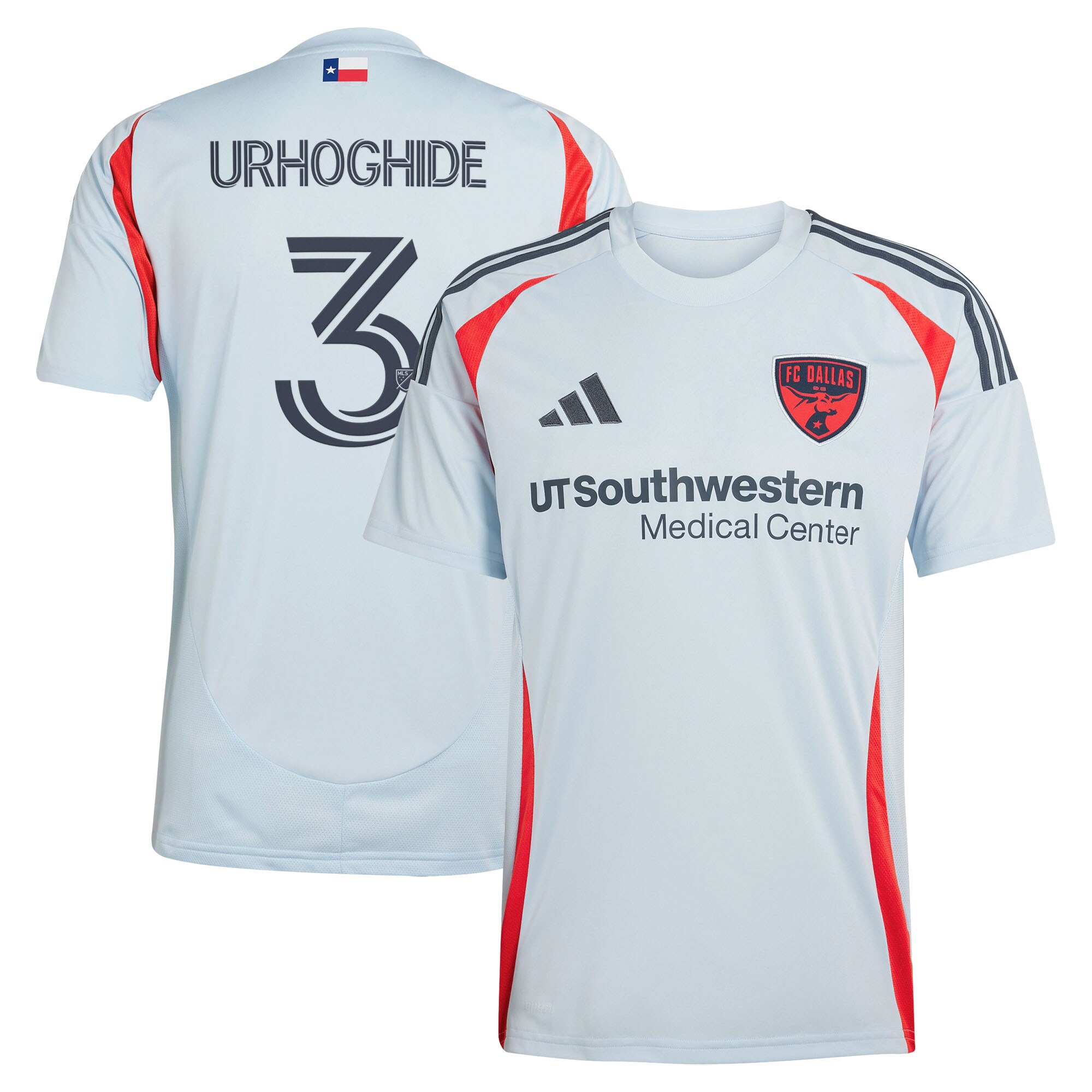 Osaze Urhoghide FC Dallas 2025 The Inferno Kit Jersey - Light Blue